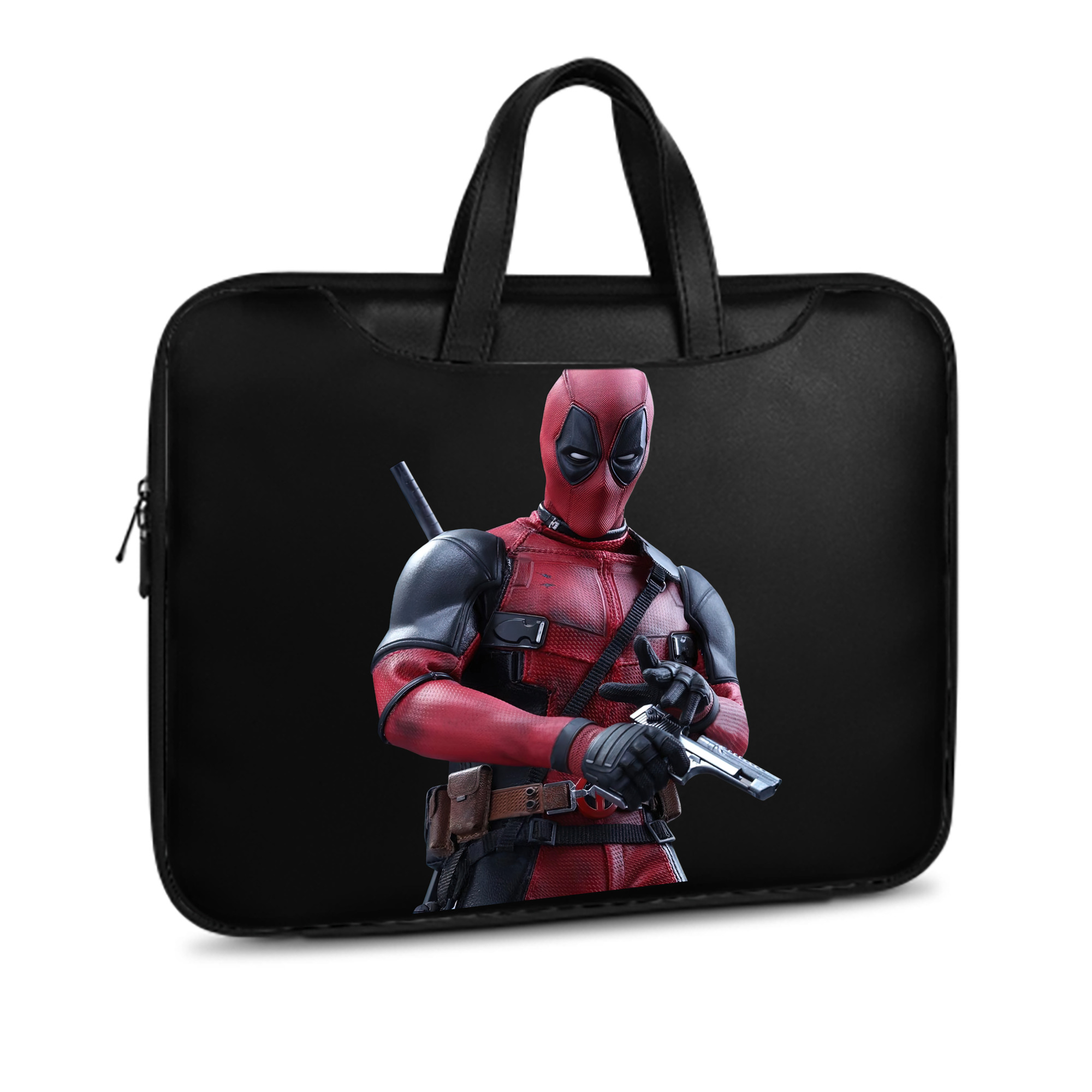 （画像用） Deadpool デッドプール レザーラップトップバッグ　ノートパソコンケース