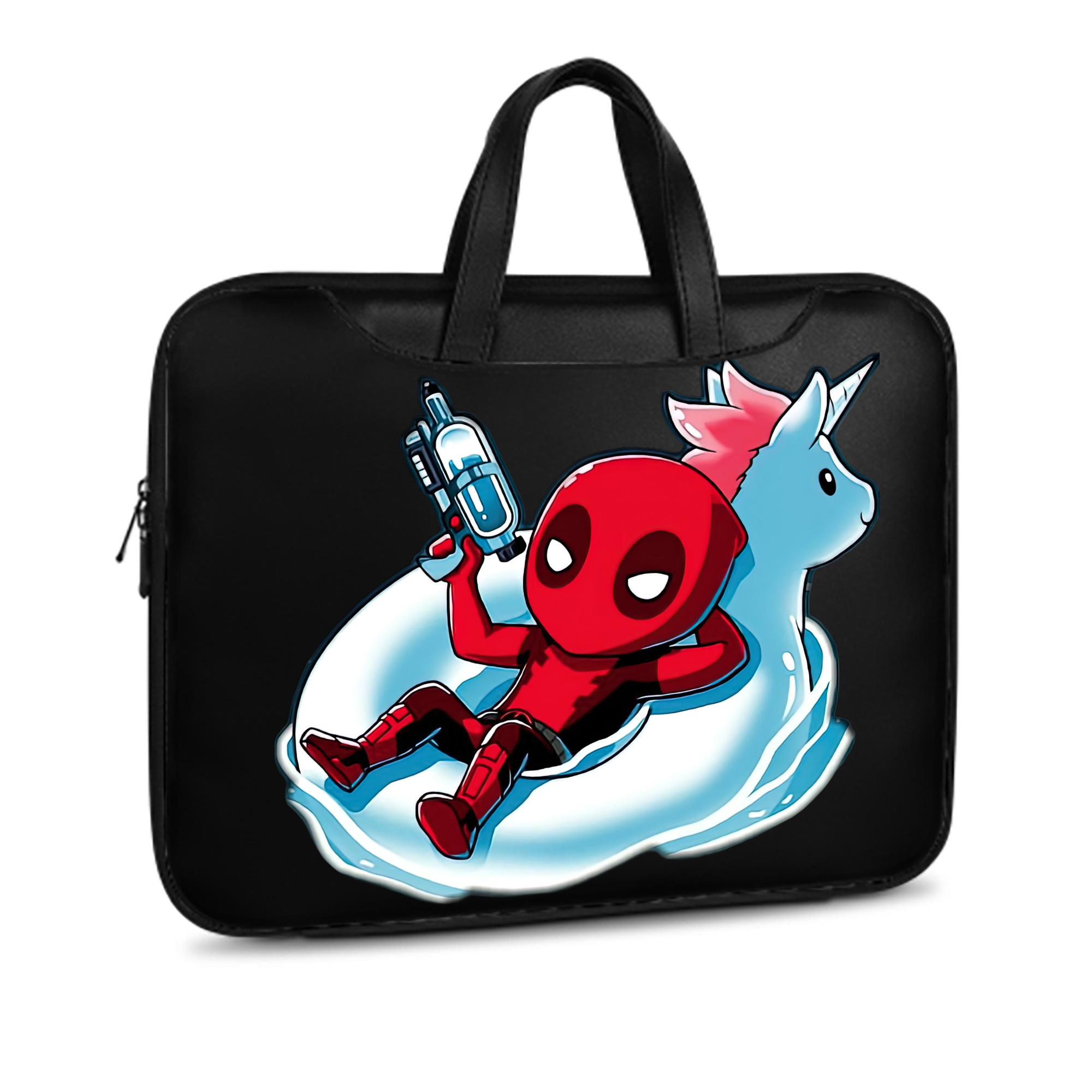 （画像用） Deadpool デッドプール レザーラップトップバッグ　ノートパソコンケース