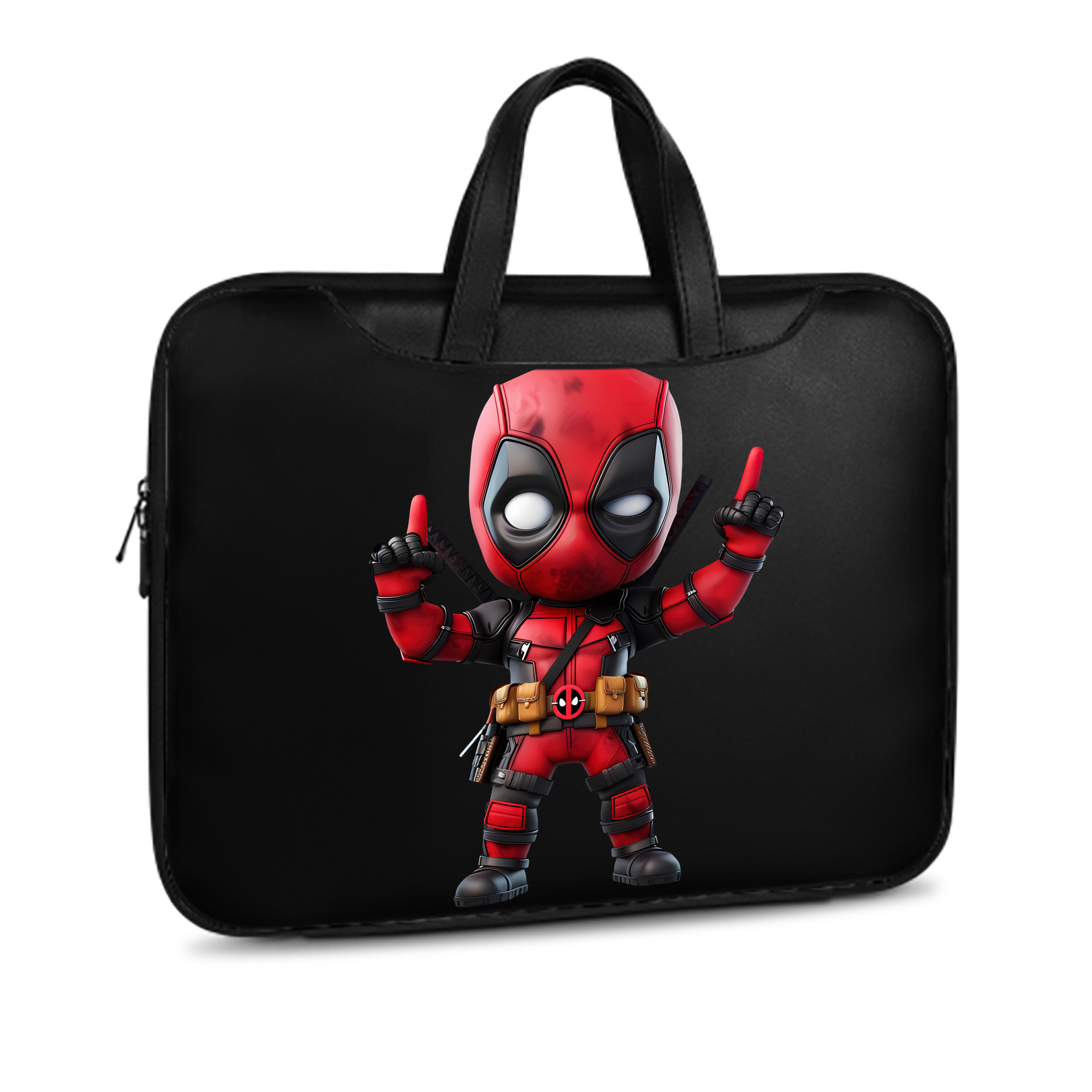 （画像用） Deadpool デッドプール レザーラップトップバッグ　ノートパソコンケース