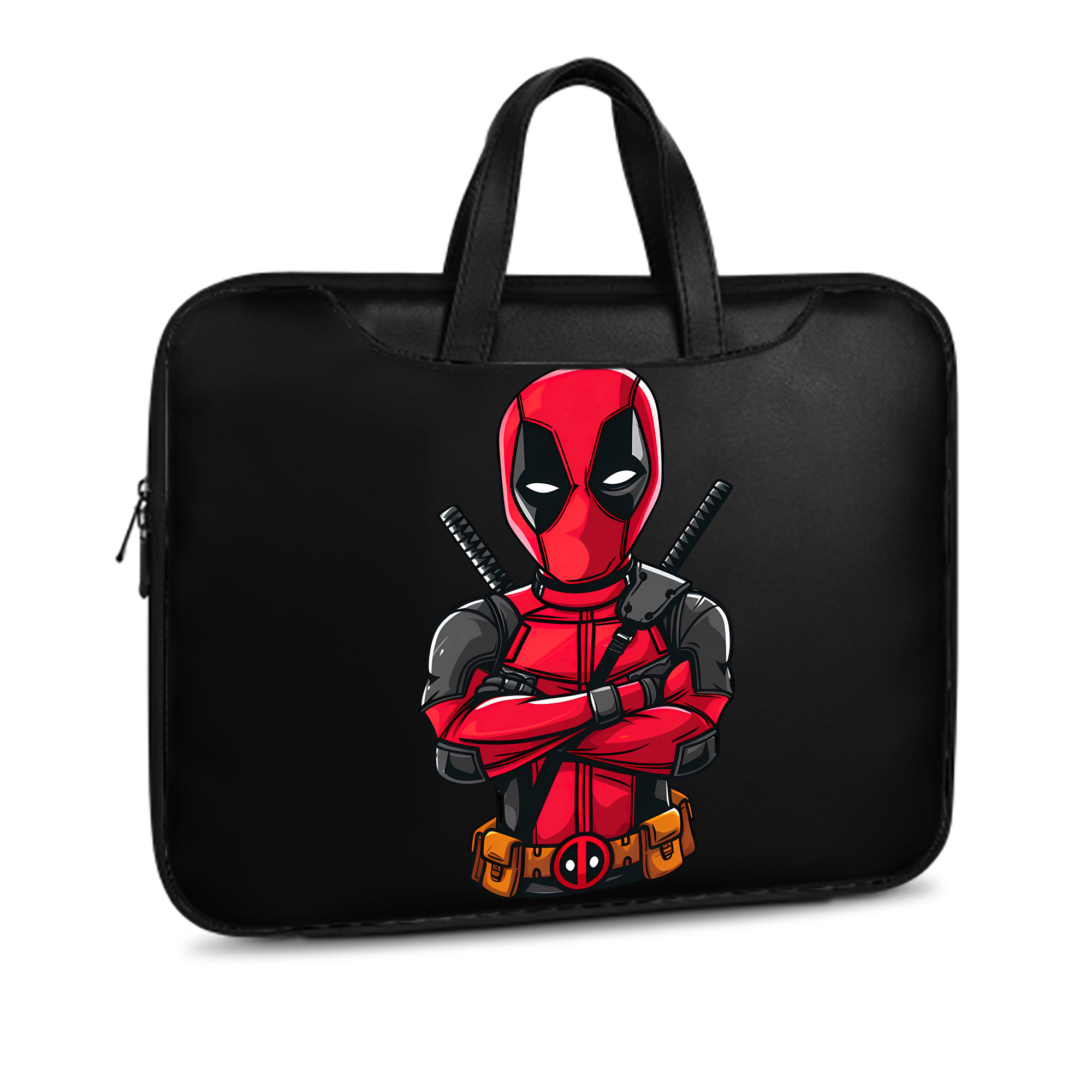 （画像用） Deadpool デッドプール レザーラップトップバッグ　ノートパソコンケース