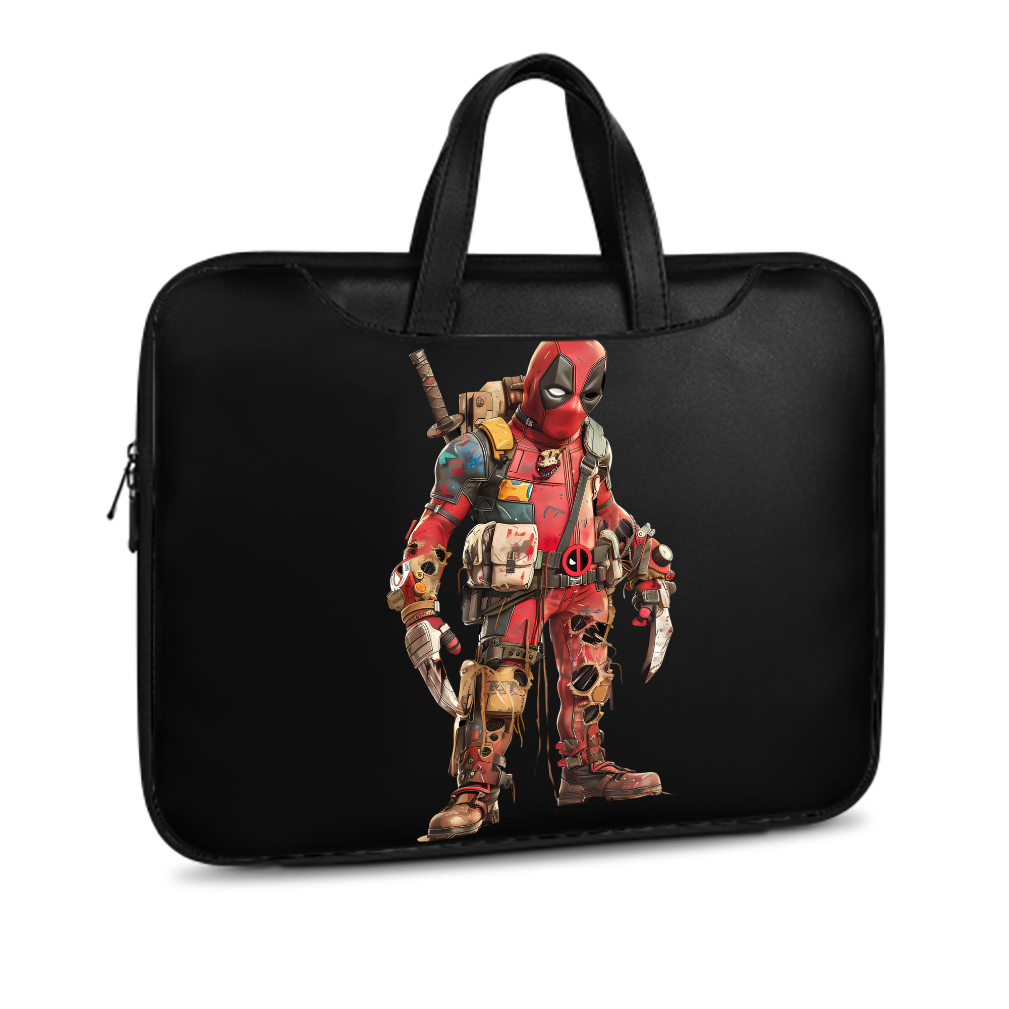 （画像用） Deadpool デッドプール レザーラップトップバッグ　ノートパソコンケース