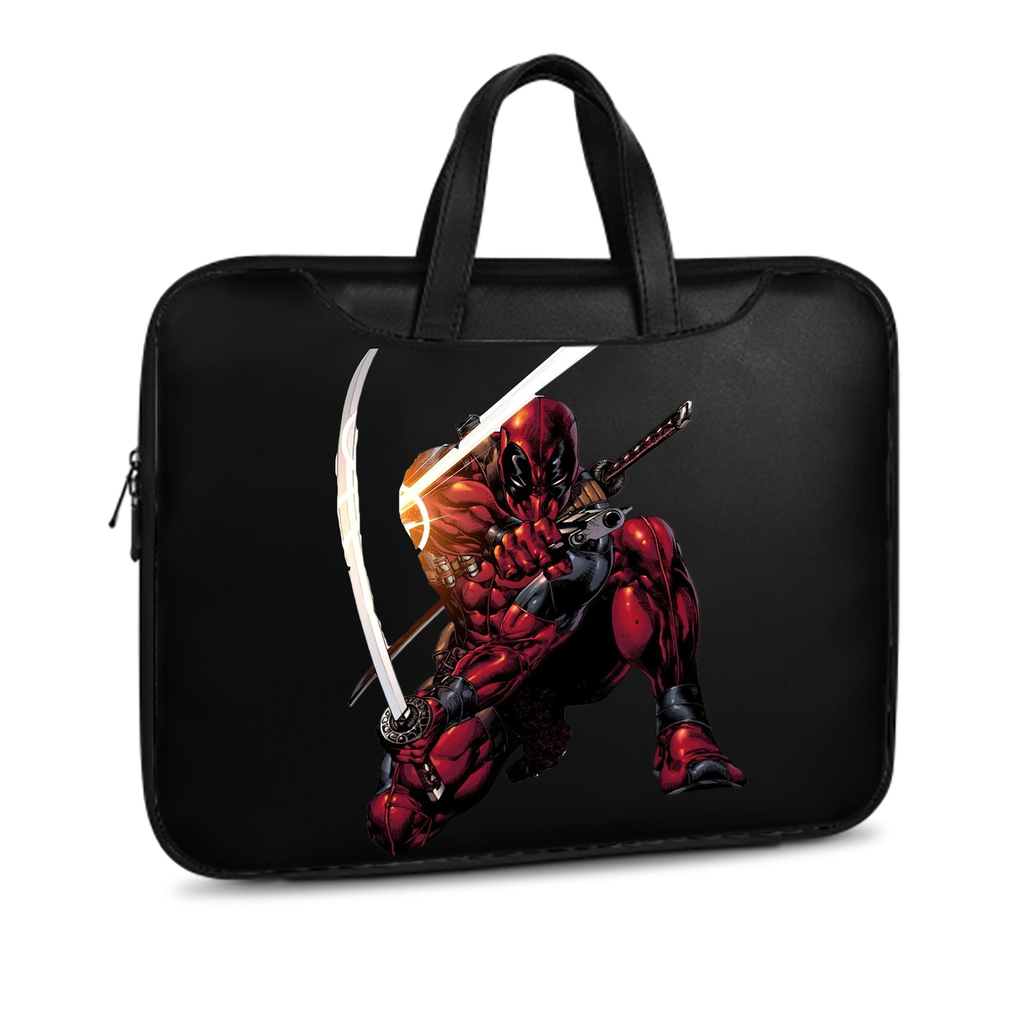 （画像用） Deadpool デッドプール レザーラップトップバッグ　ノートパソコンケース