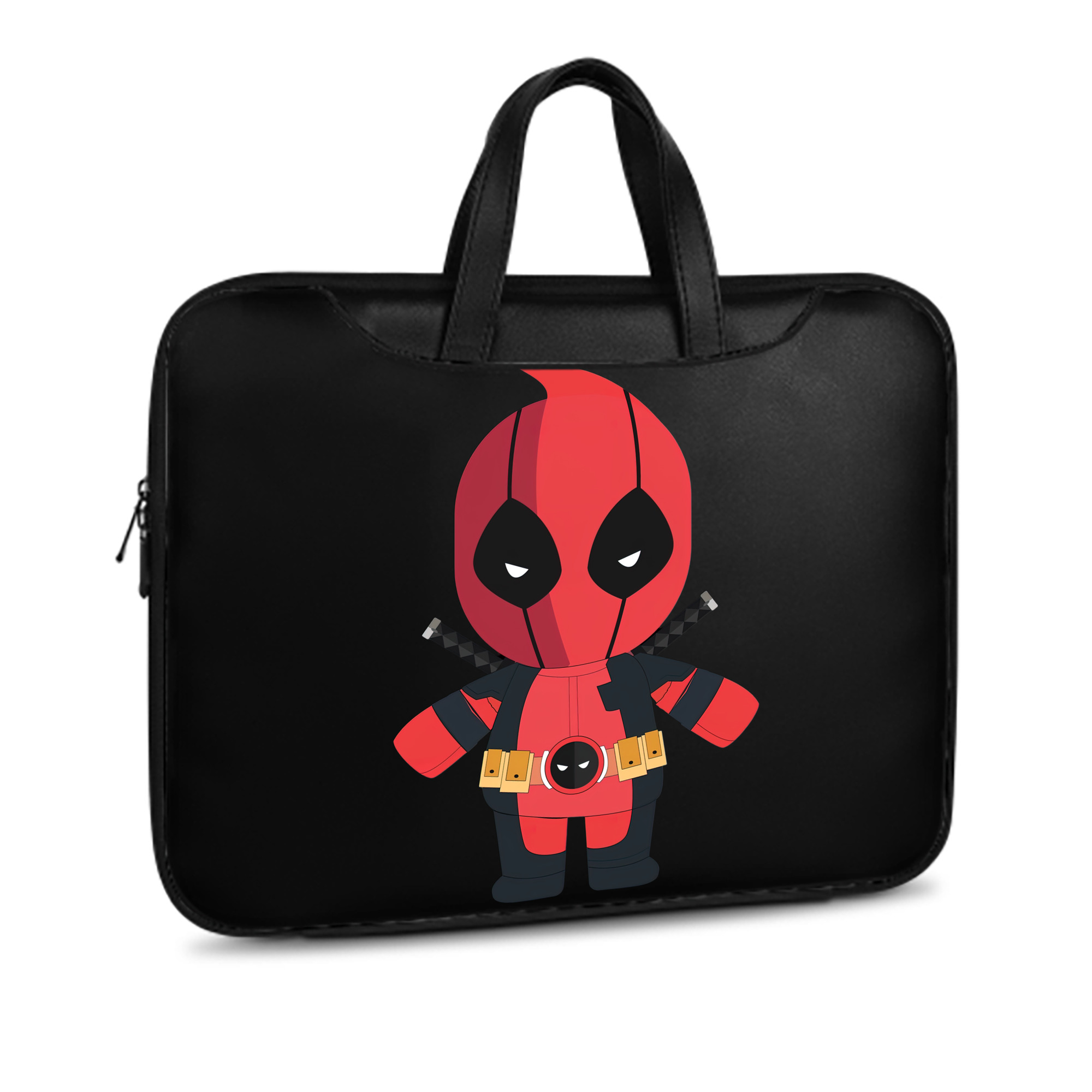 （画像用） Deadpool デッドプール レザーラップトップバッグ　ノートパソコンケース