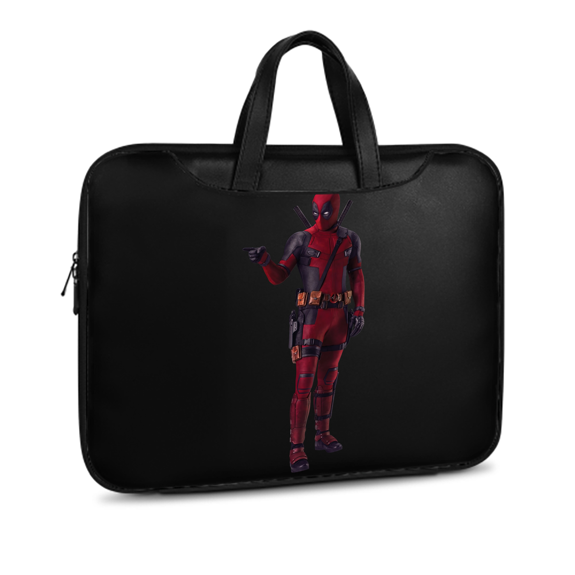 （画像用） Deadpool デッドプール レザーラップトップバッグ　ノートパソコンケース