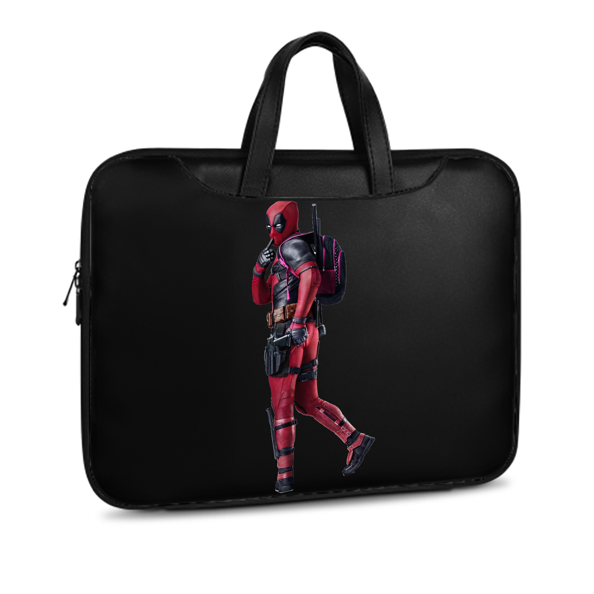 （画像用） Deadpool デッドプール レザーラップトップバッグ　ノートパソコンケース
