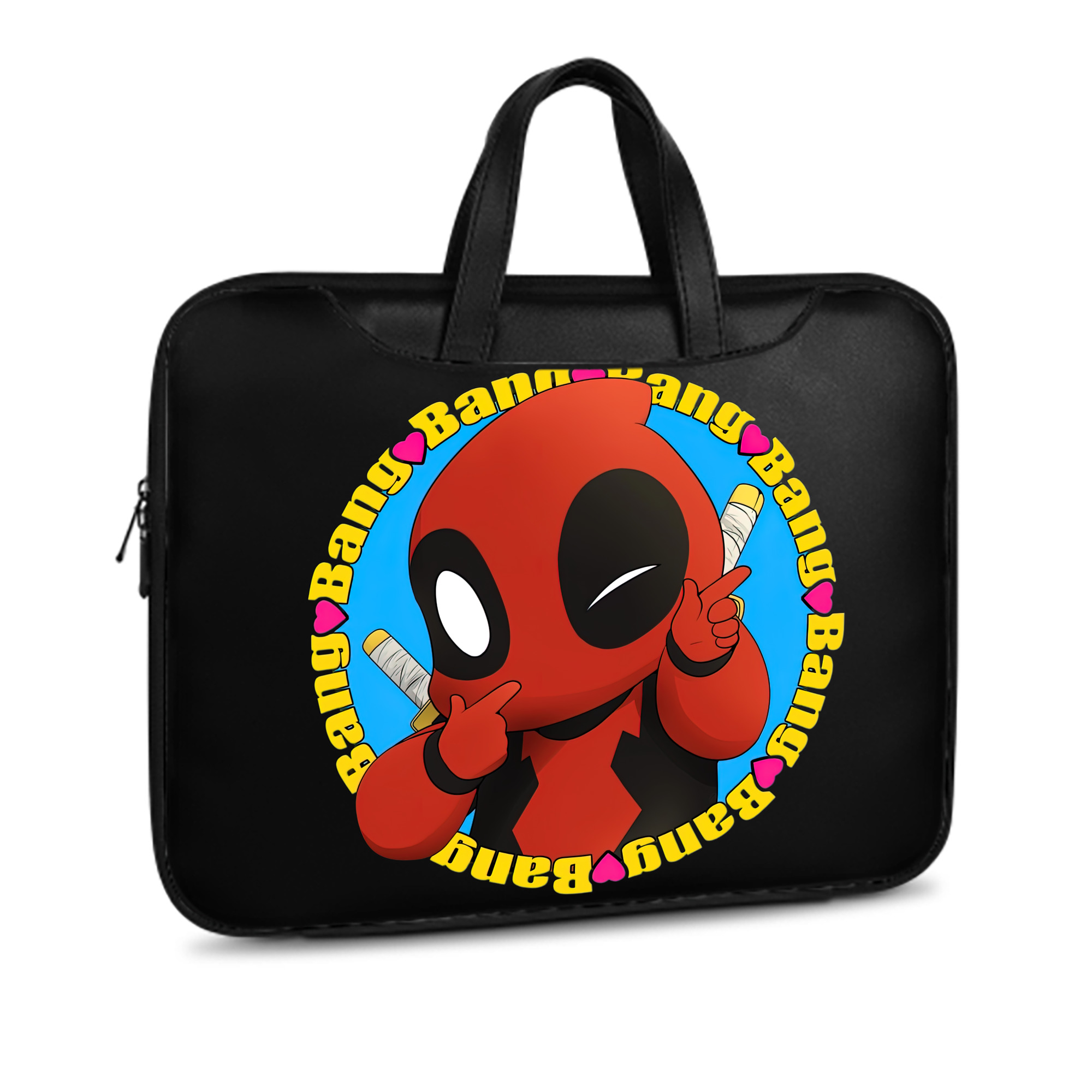 （画像用） Deadpool デッドプール レザーラップトップバッグ　ノートパソコンケース