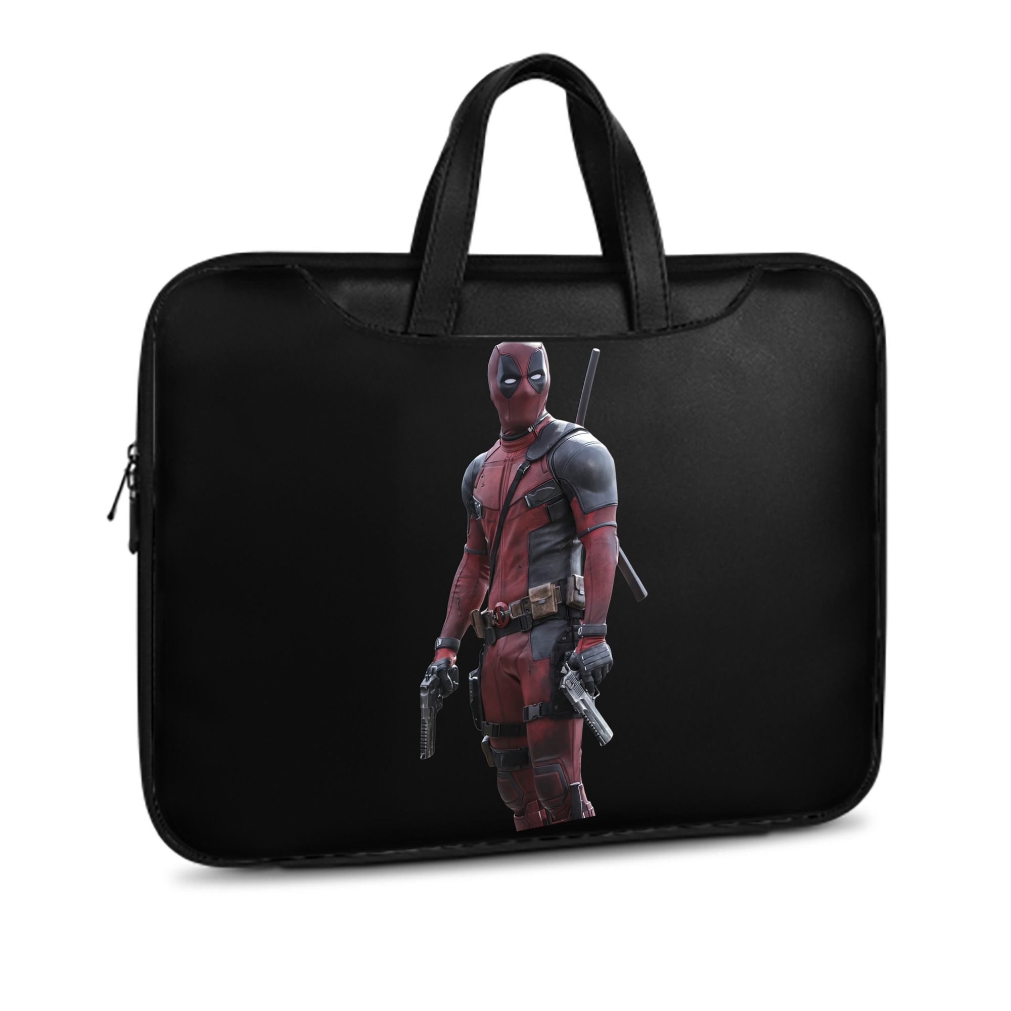 （画像用） Deadpool デッドプール レザーラップトップバッグ　ノートパソコンケース
