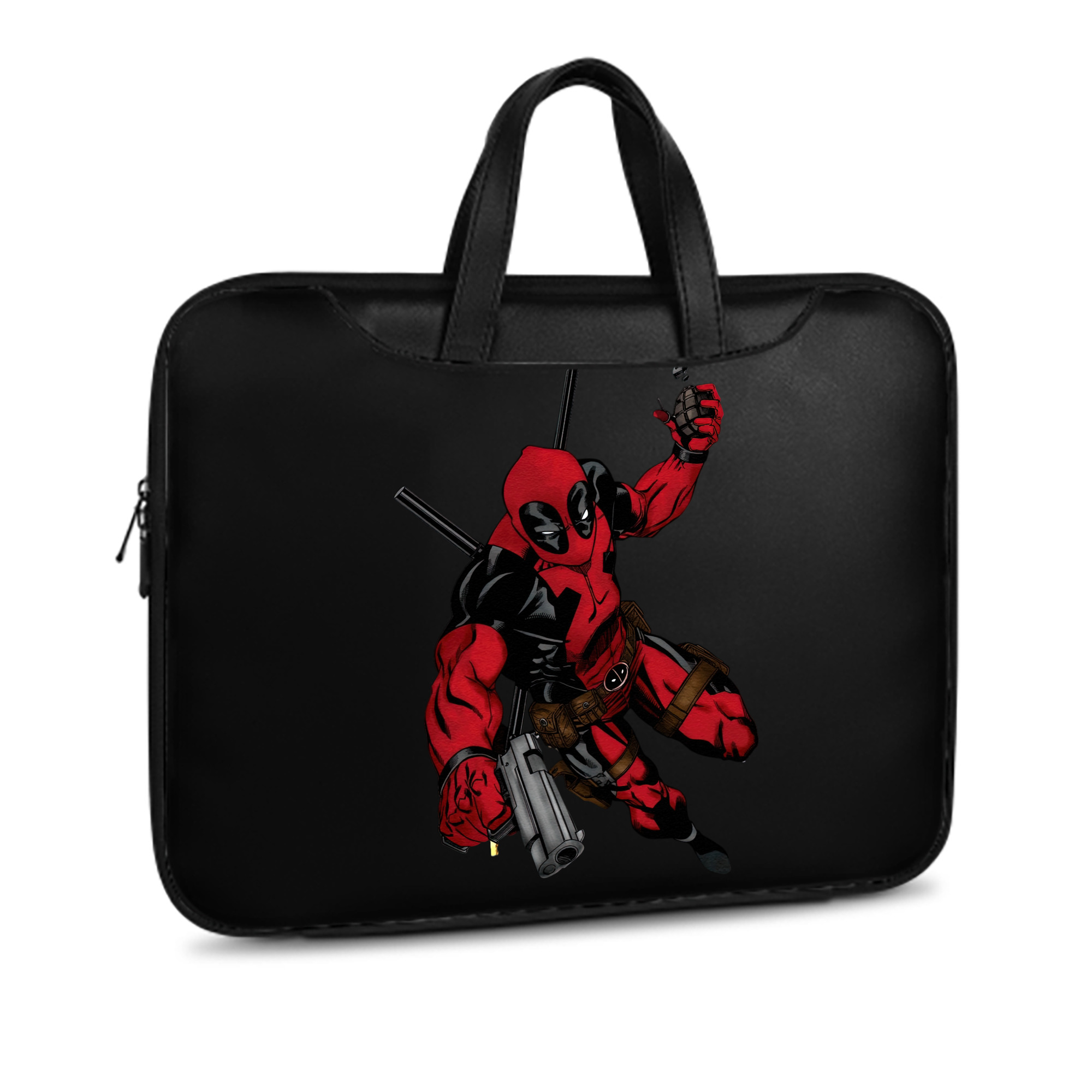 （画像用） Deadpool デッドプール レザーラップトップバッグ　ノートパソコンケース