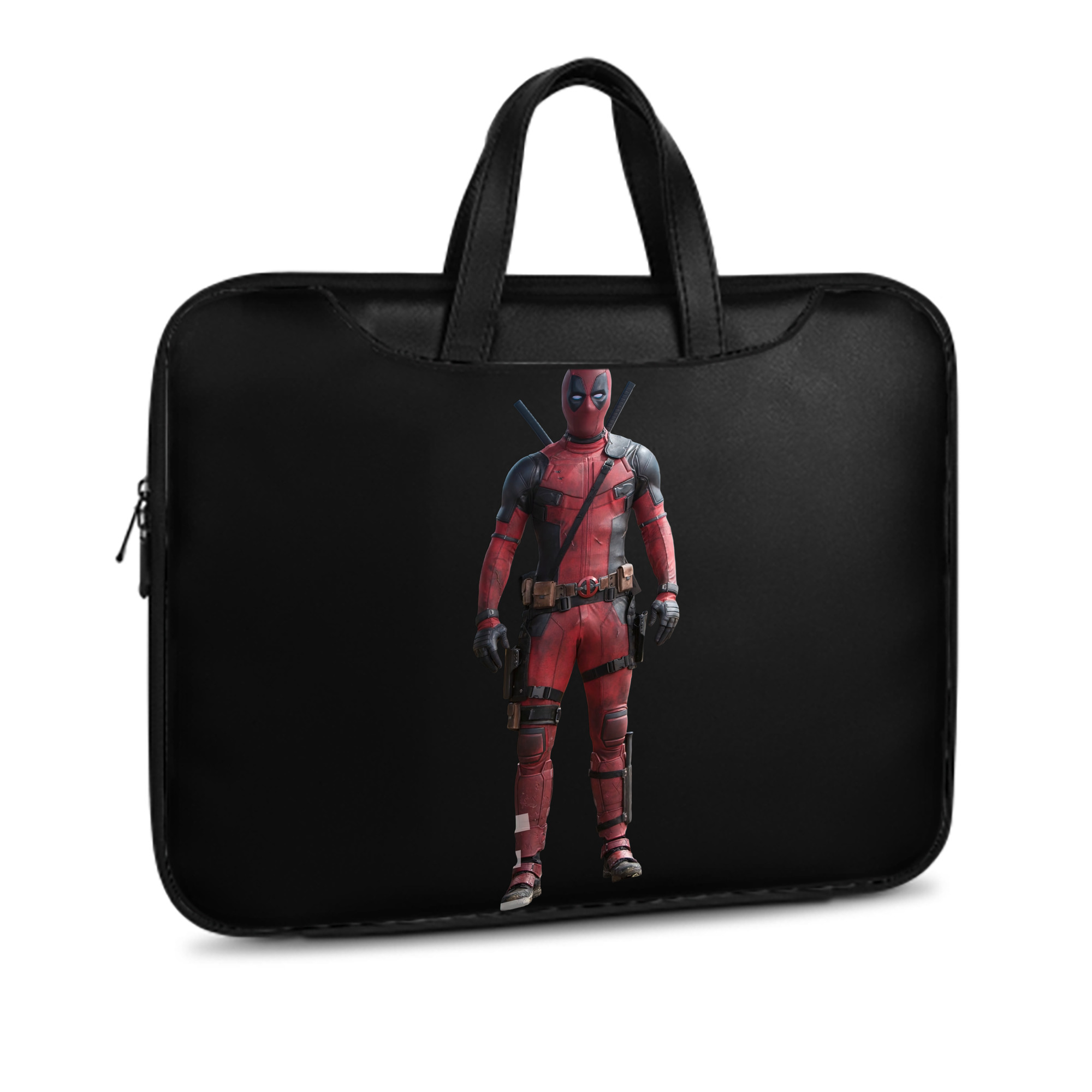 （画像用） Deadpool デッドプール レザーラップトップバッグ　ノートパソコンケース