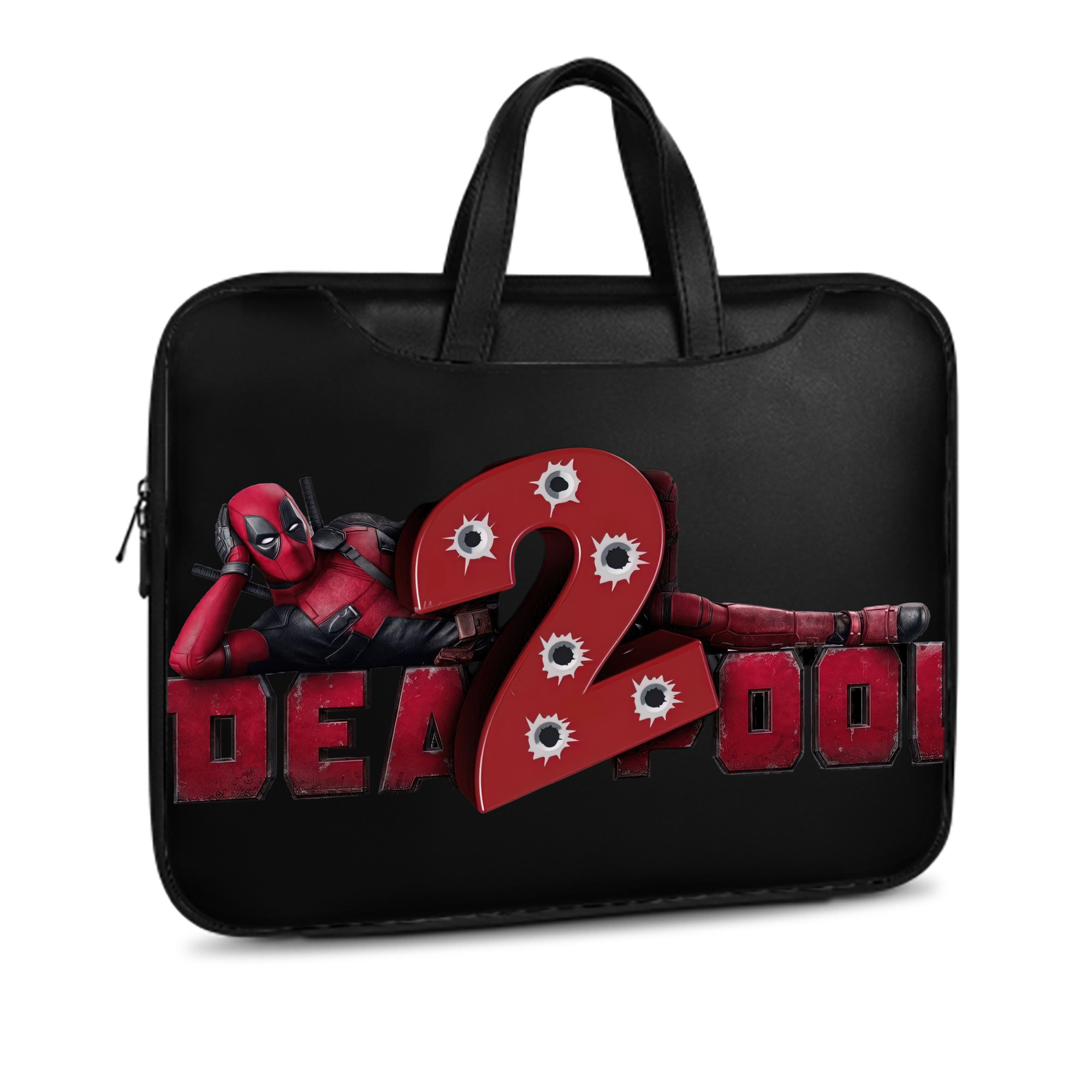 （画像用） Deadpool デッドプール レザーラップトップバッグ　ノートパソコンケース
