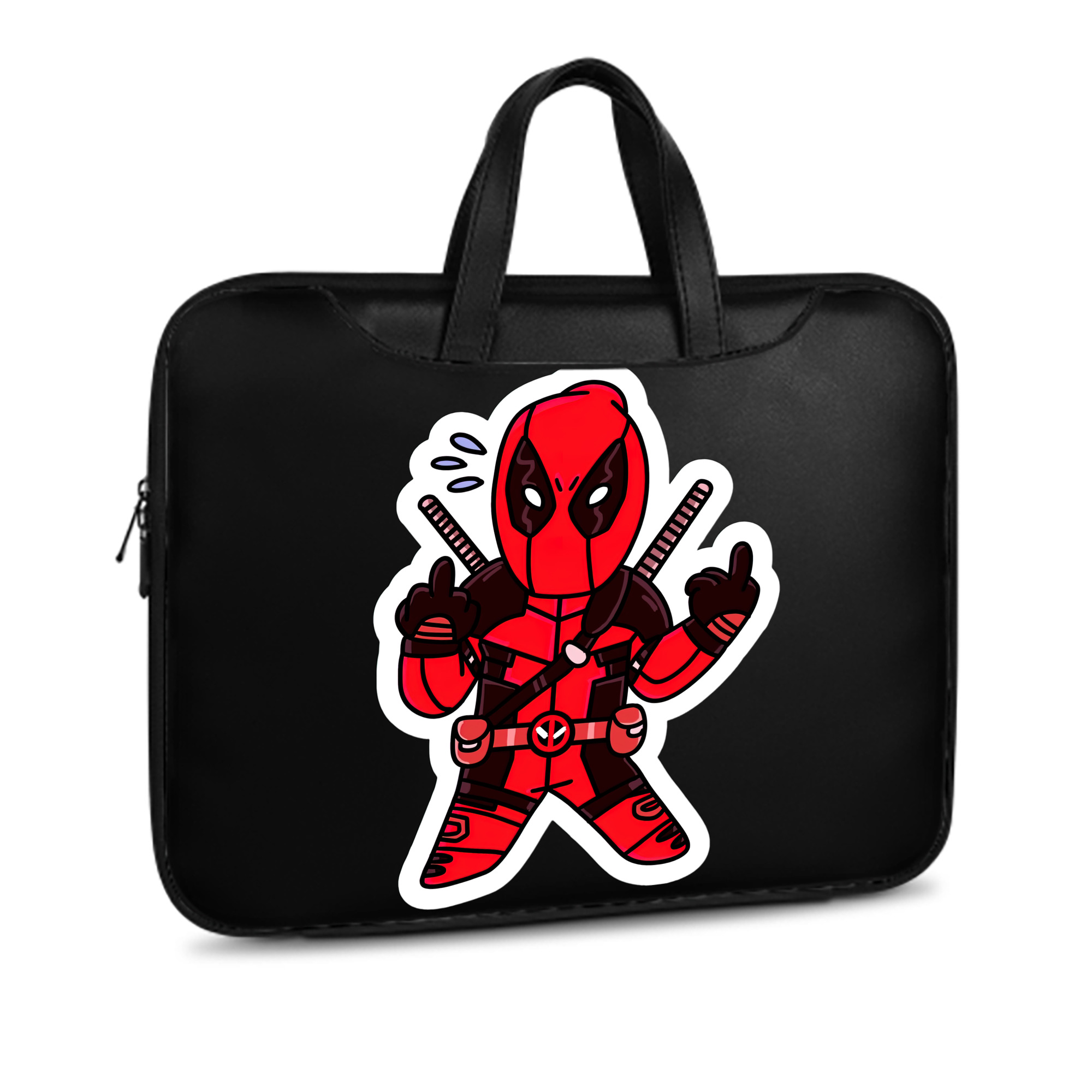 （画像用） Deadpool デッドプール レザーラップトップバッグ　ノートパソコンケース