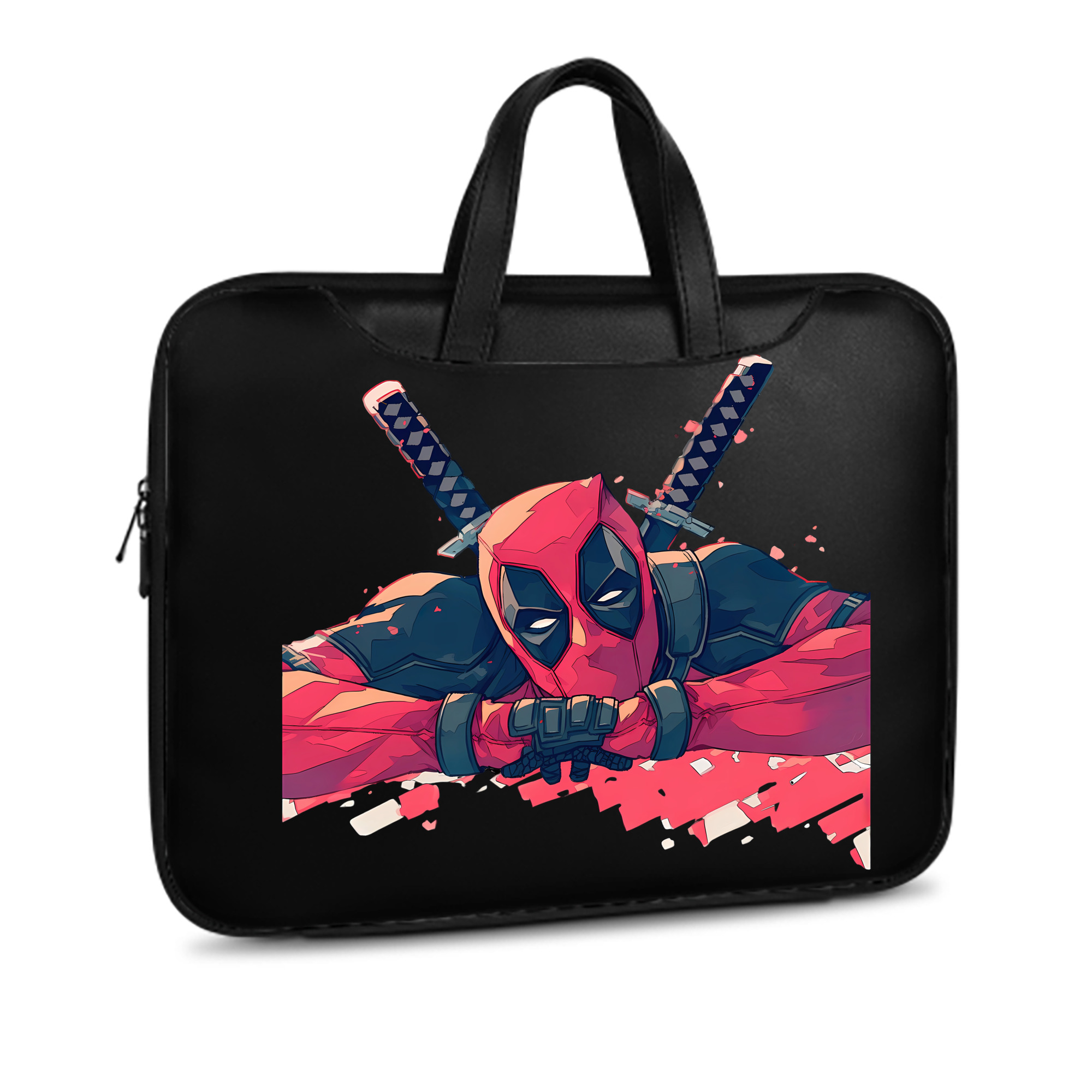 （画像用） Deadpool デッドプール レザーラップトップバッグ　ノートパソコンケース