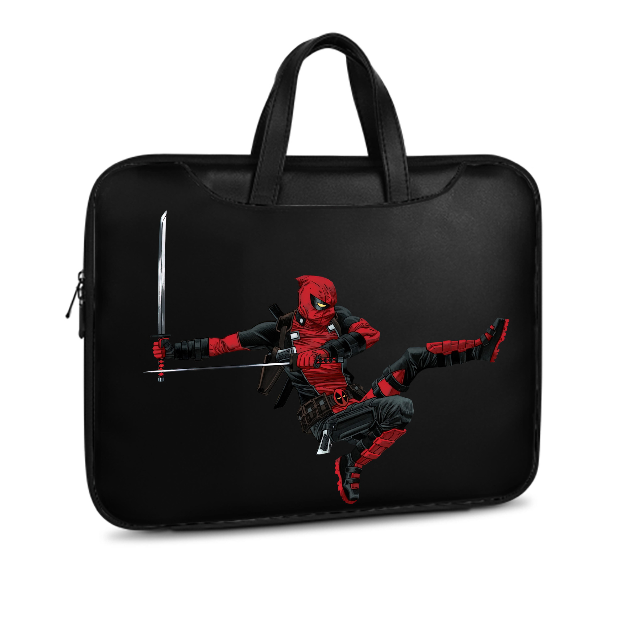 （画像用） Deadpool デッドプール レザーラップトップバッグ　ノートパソコンケース