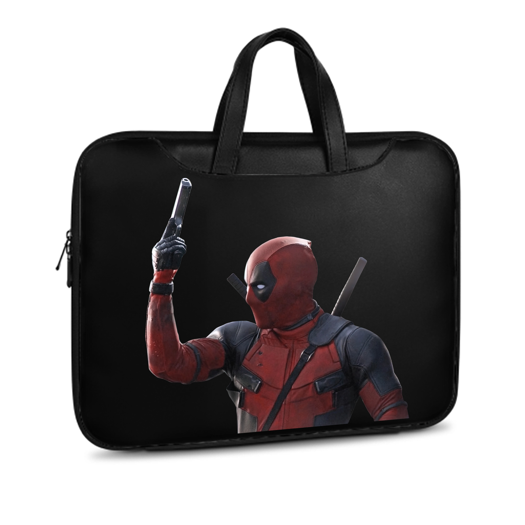 （画像用） Deadpool デッドプール レザーラップトップバッグ　ノートパソコンケース