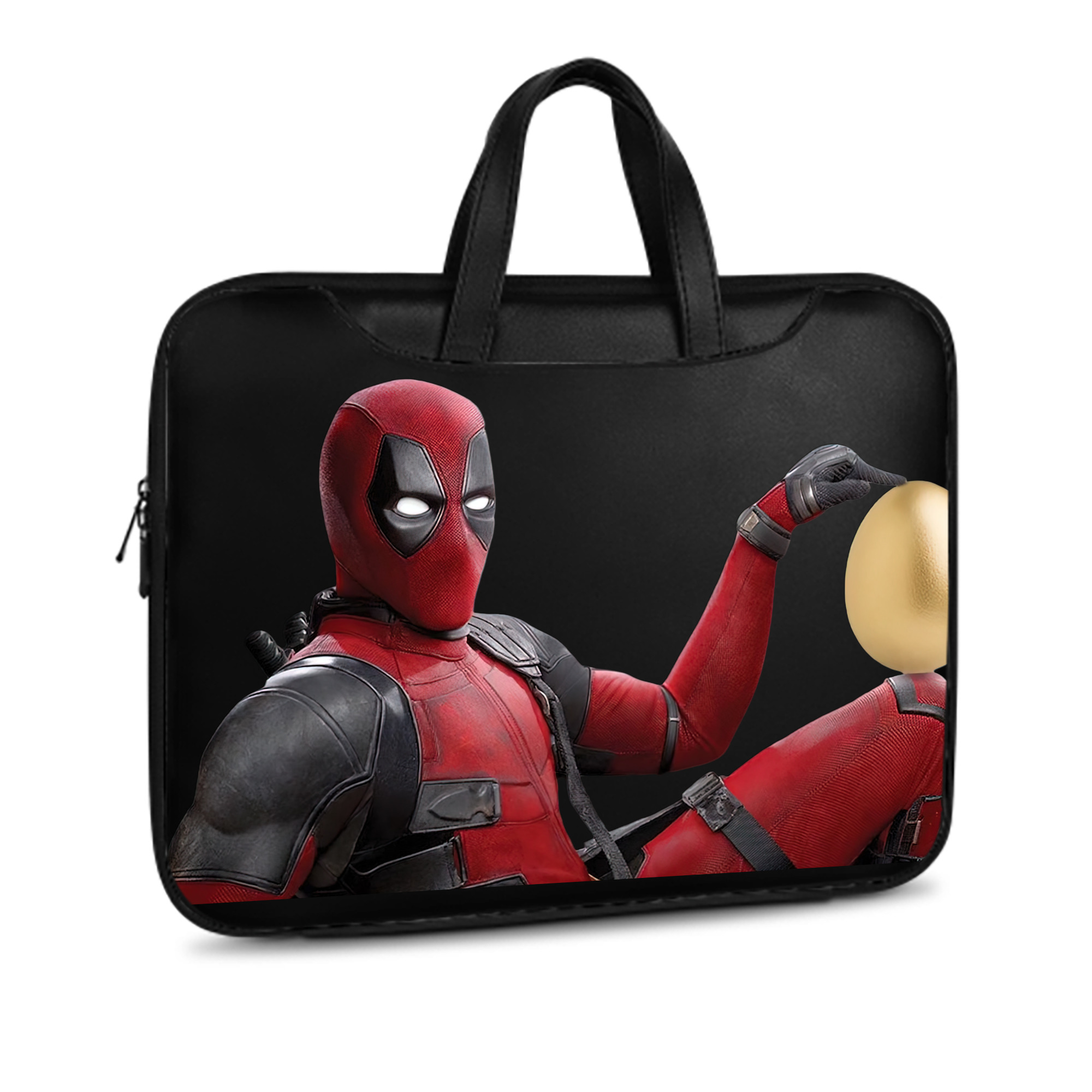 （画像用） Deadpool デッドプール レザーラップトップバッグ　ノートパソコンケース
