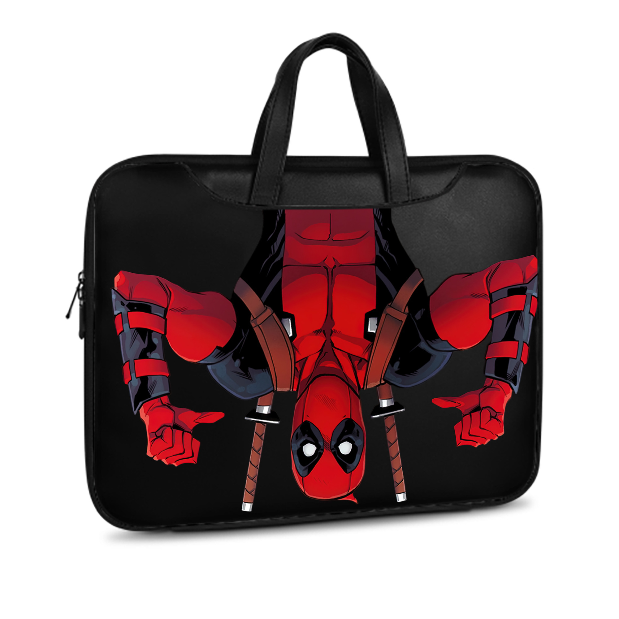 （画像用） Deadpool デッドプール レザーラップトップバッグ　ノートパソコンケース