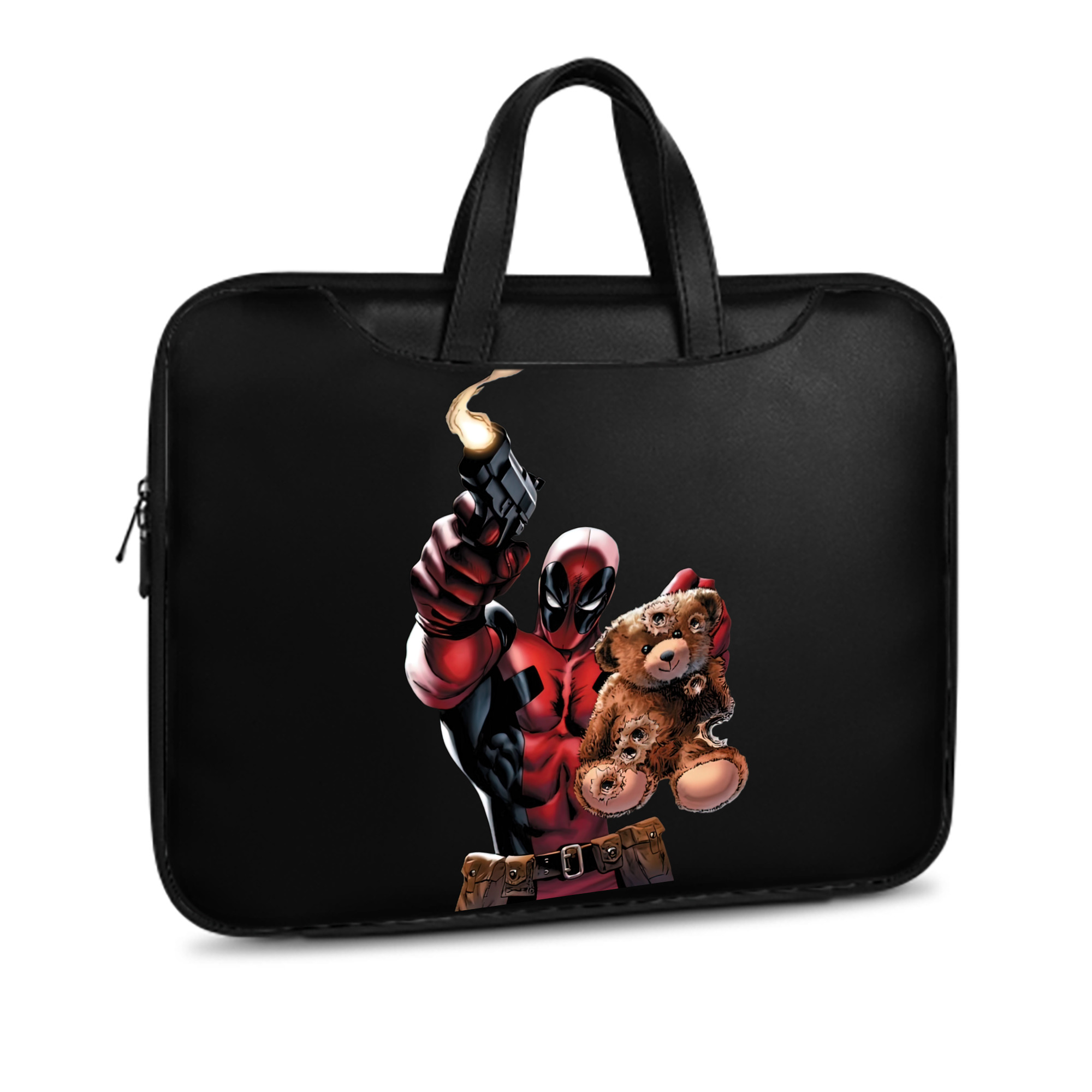 （画像用） Deadpool デッドプール レザーラップトップバッグ　ノートパソコンケース