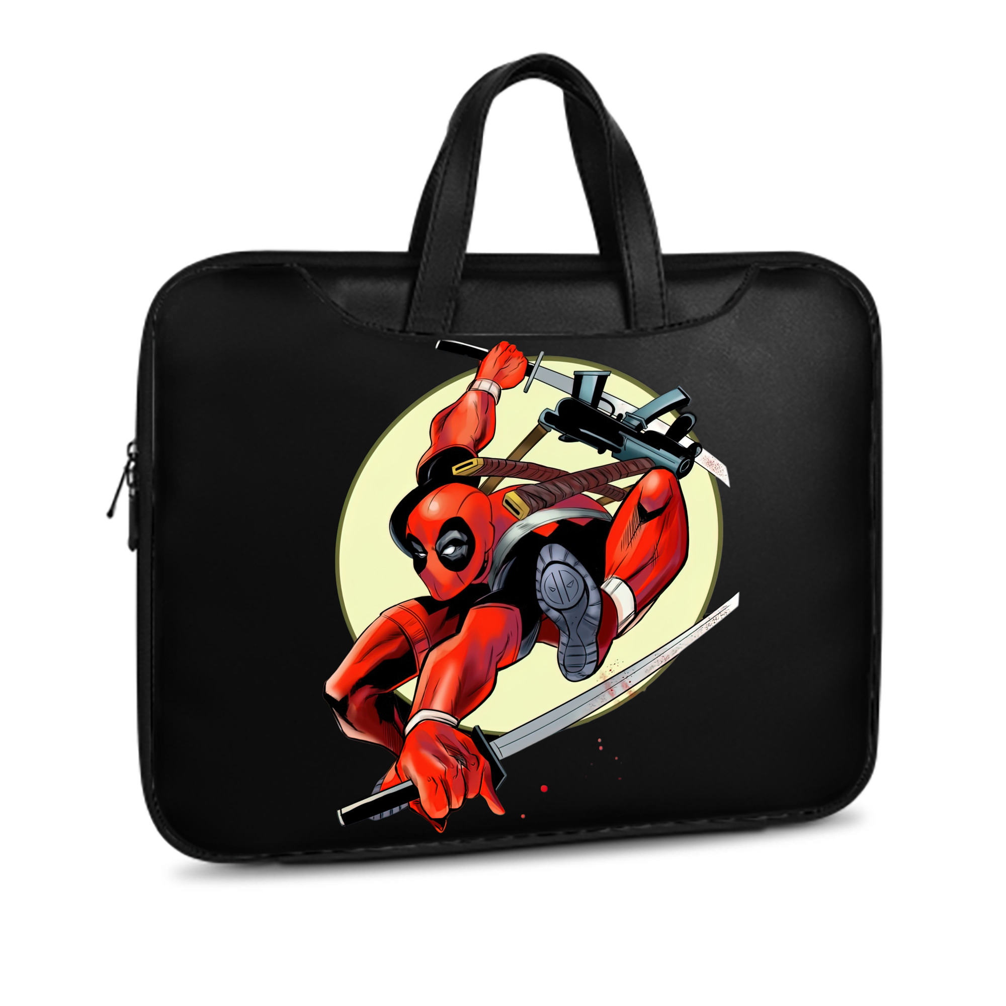 （画像用） Deadpool デッドプール レザーラップトップバッグ　ノートパソコンケース