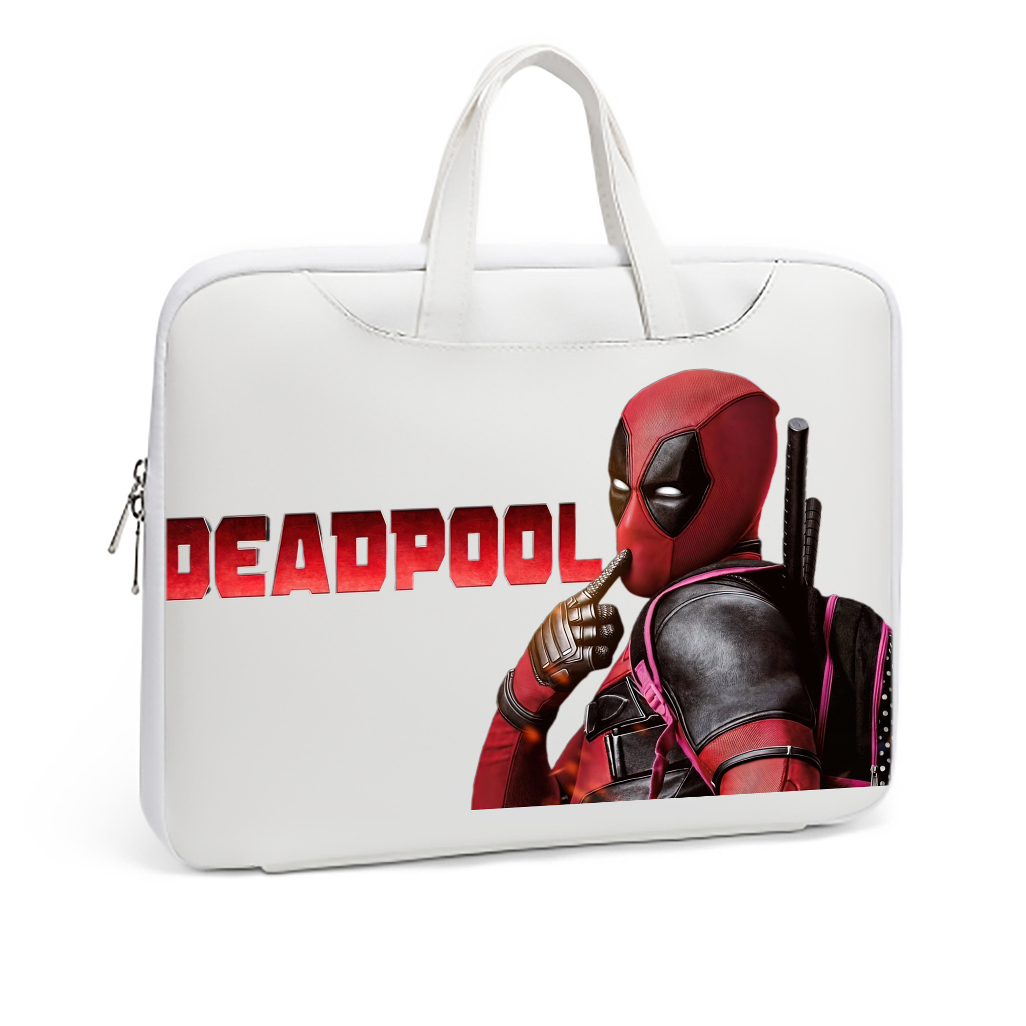 （画像用） Deadpool デッドプール レザーラップトップバッグ　ノートパソコンケース