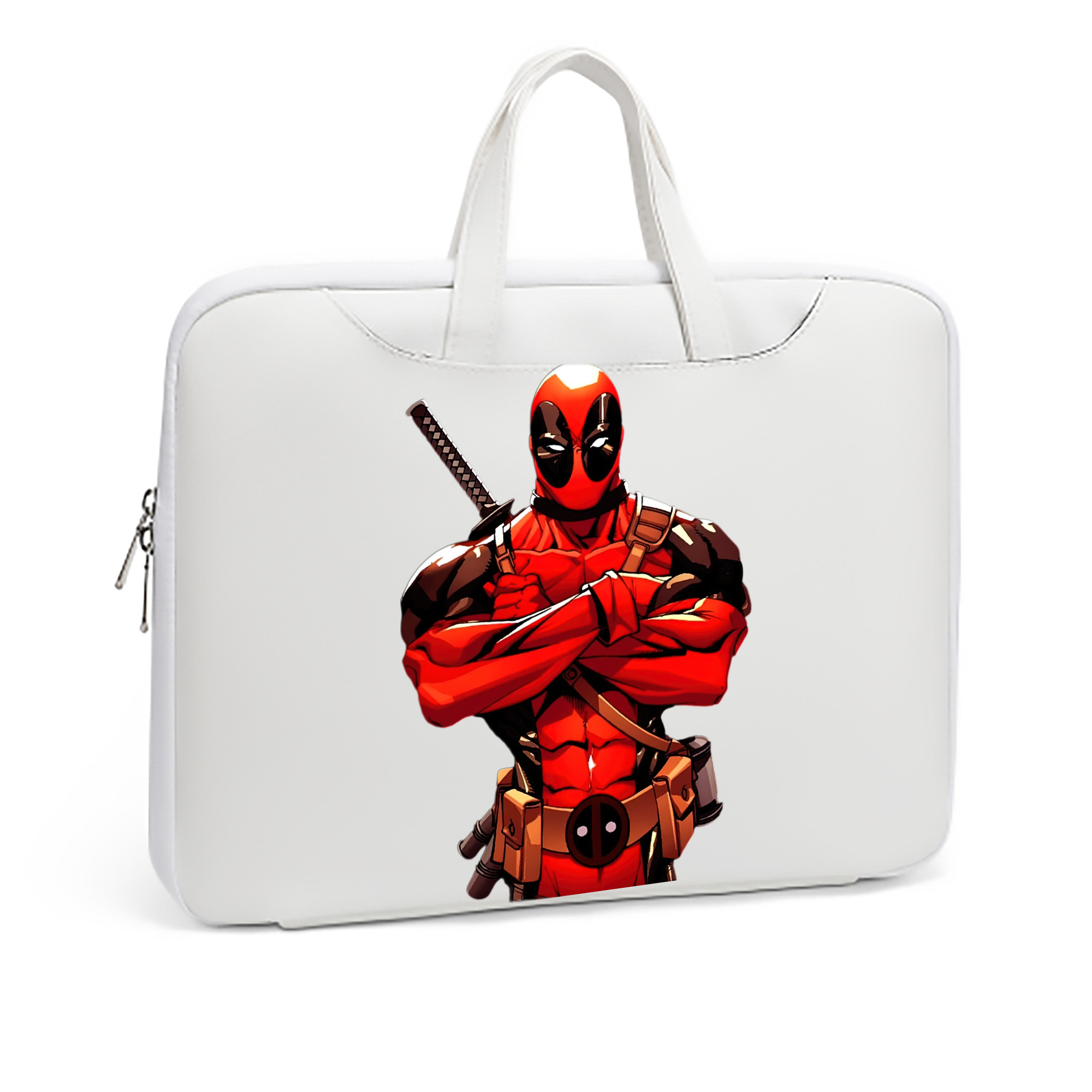 （画像用） Deadpool デッドプール レザーラップトップバッグ　ノートパソコンケース
