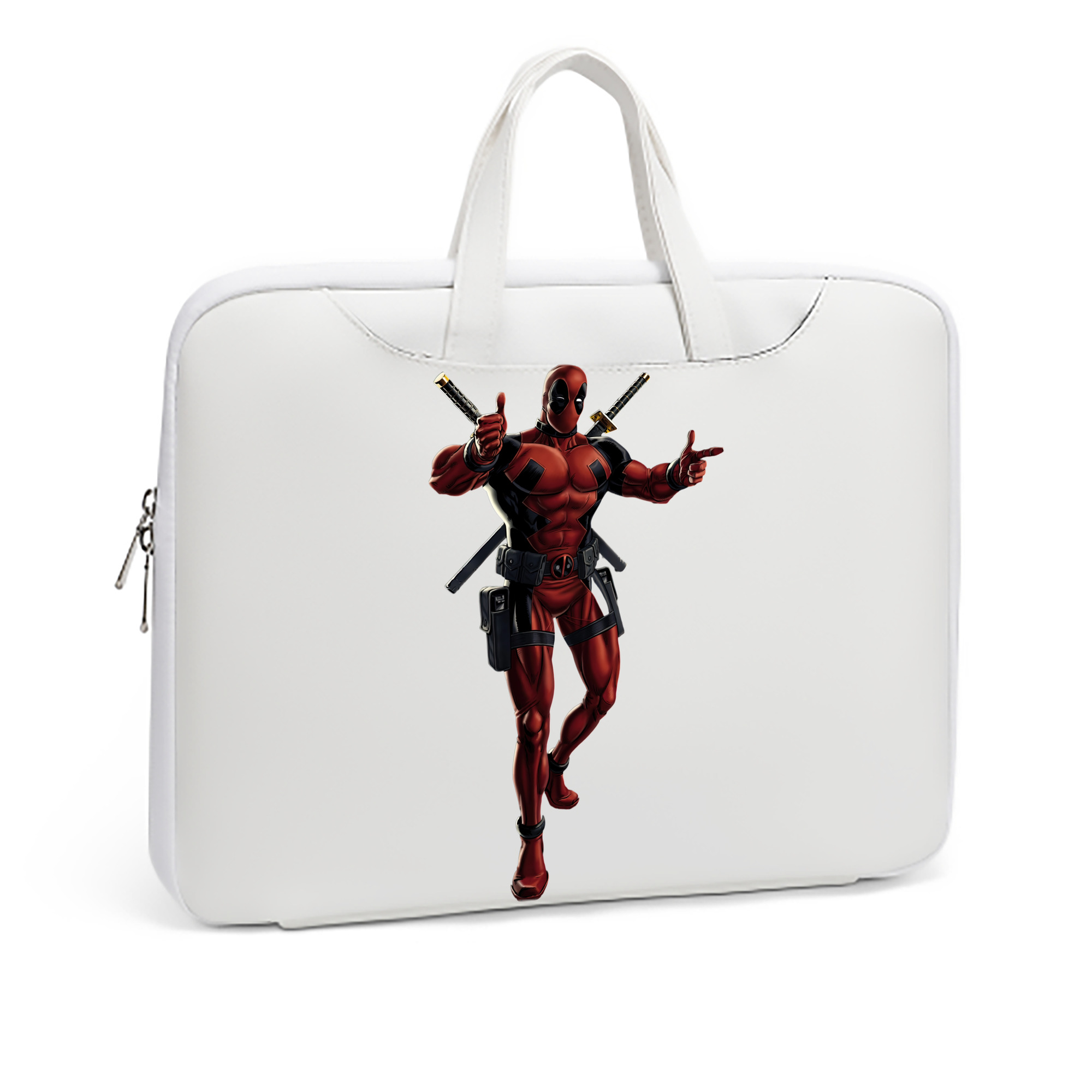 （画像用） Deadpool デッドプール レザーラップトップバッグ　ノートパソコンケース