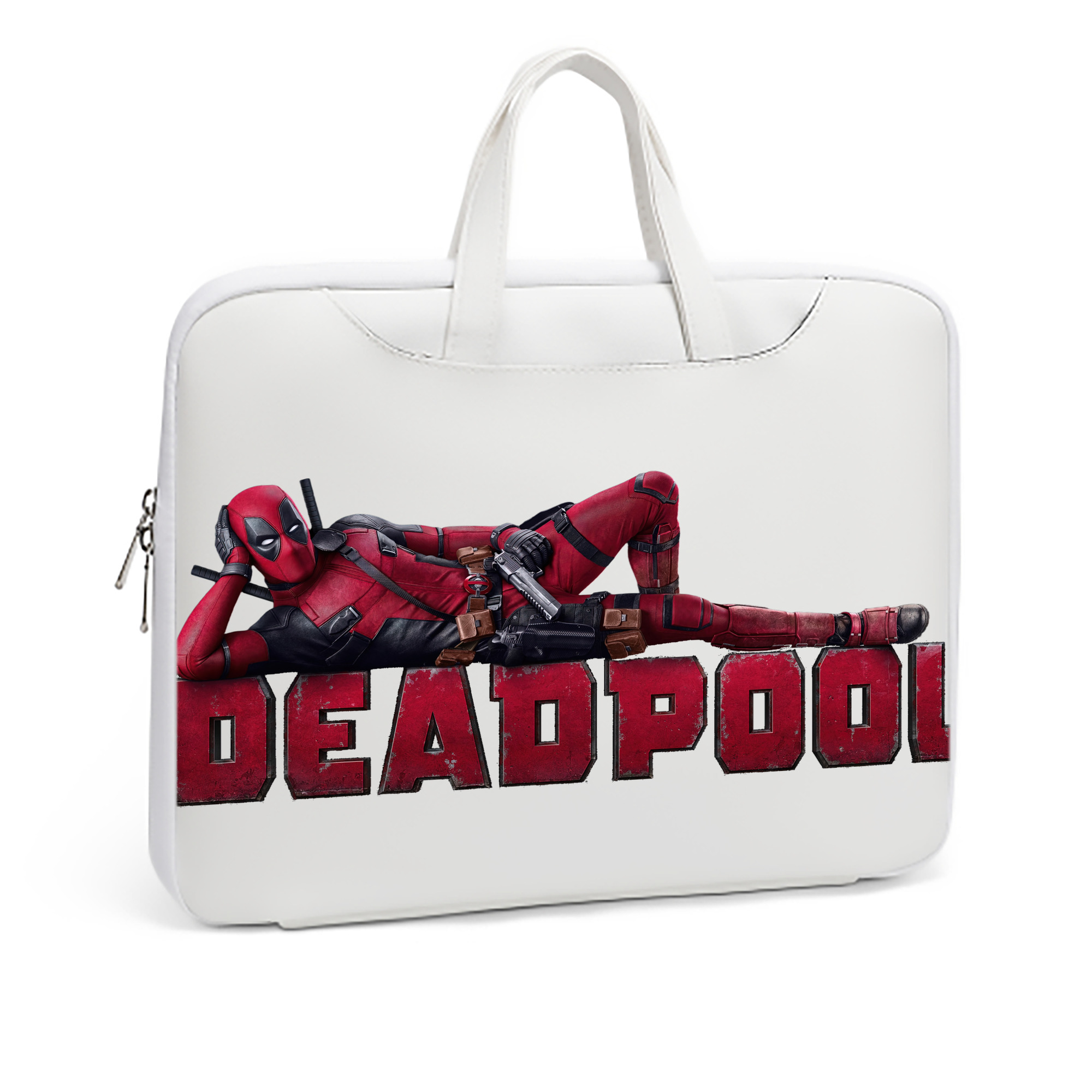 （画像用） Deadpool デッドプール レザーラップトップバッグ　ノートパソコンケース
