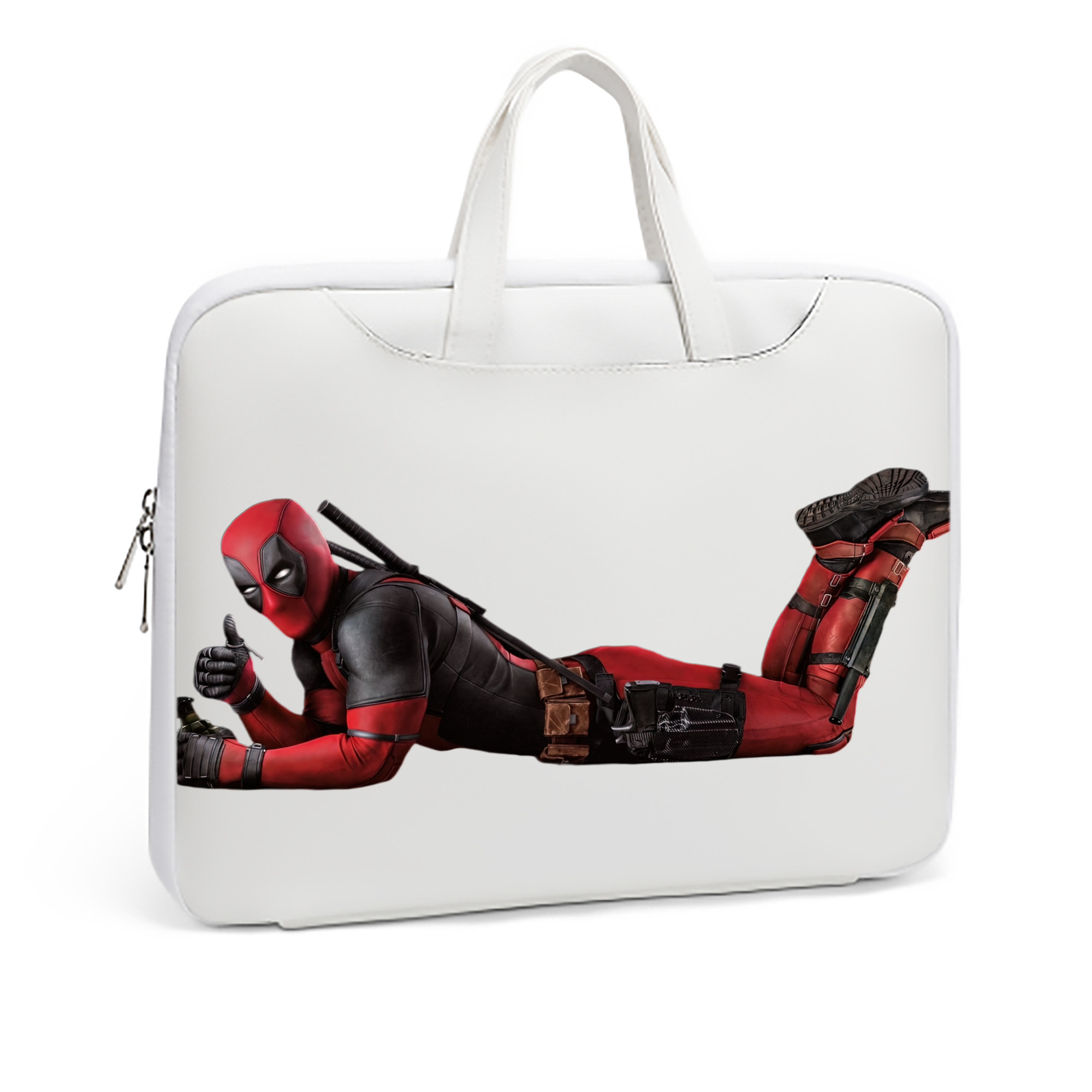 （画像用） Deadpool デッドプール レザーラップトップバッグ　ノートパソコンケース