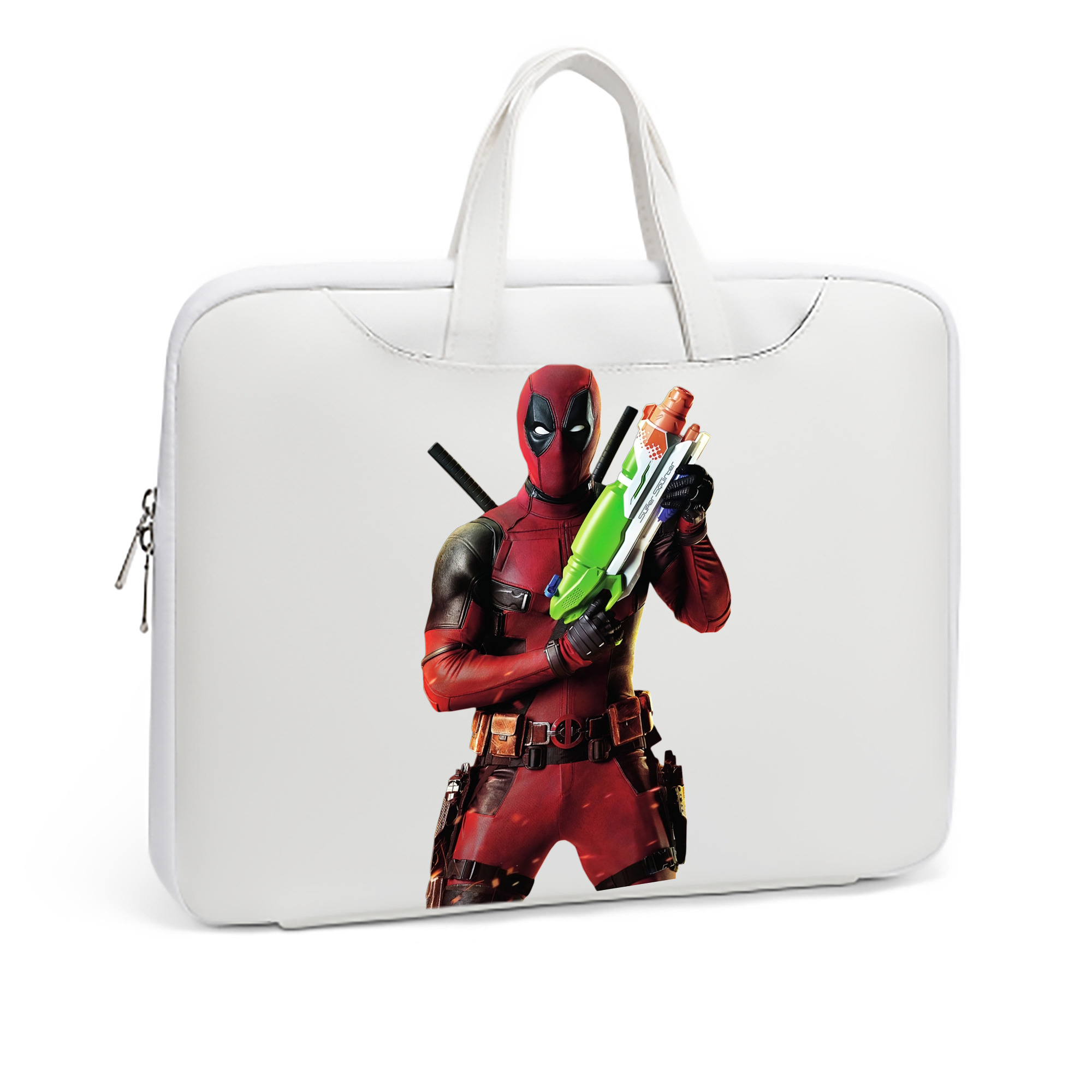 （画像用） Deadpool デッドプール レザーラップトップバッグ　ノートパソコンケース