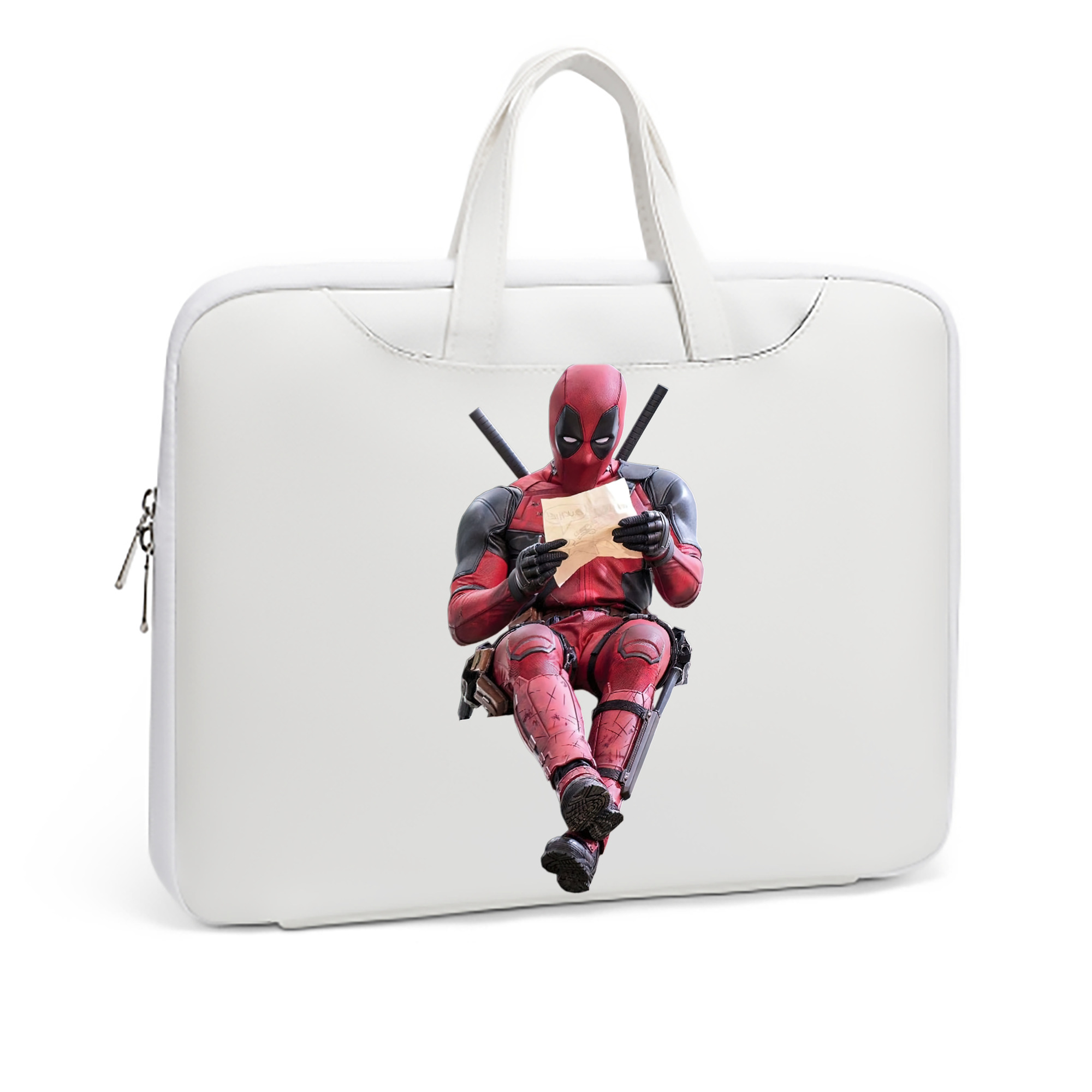 （画像用） Deadpool デッドプール レザーラップトップバッグ　ノートパソコンケース
