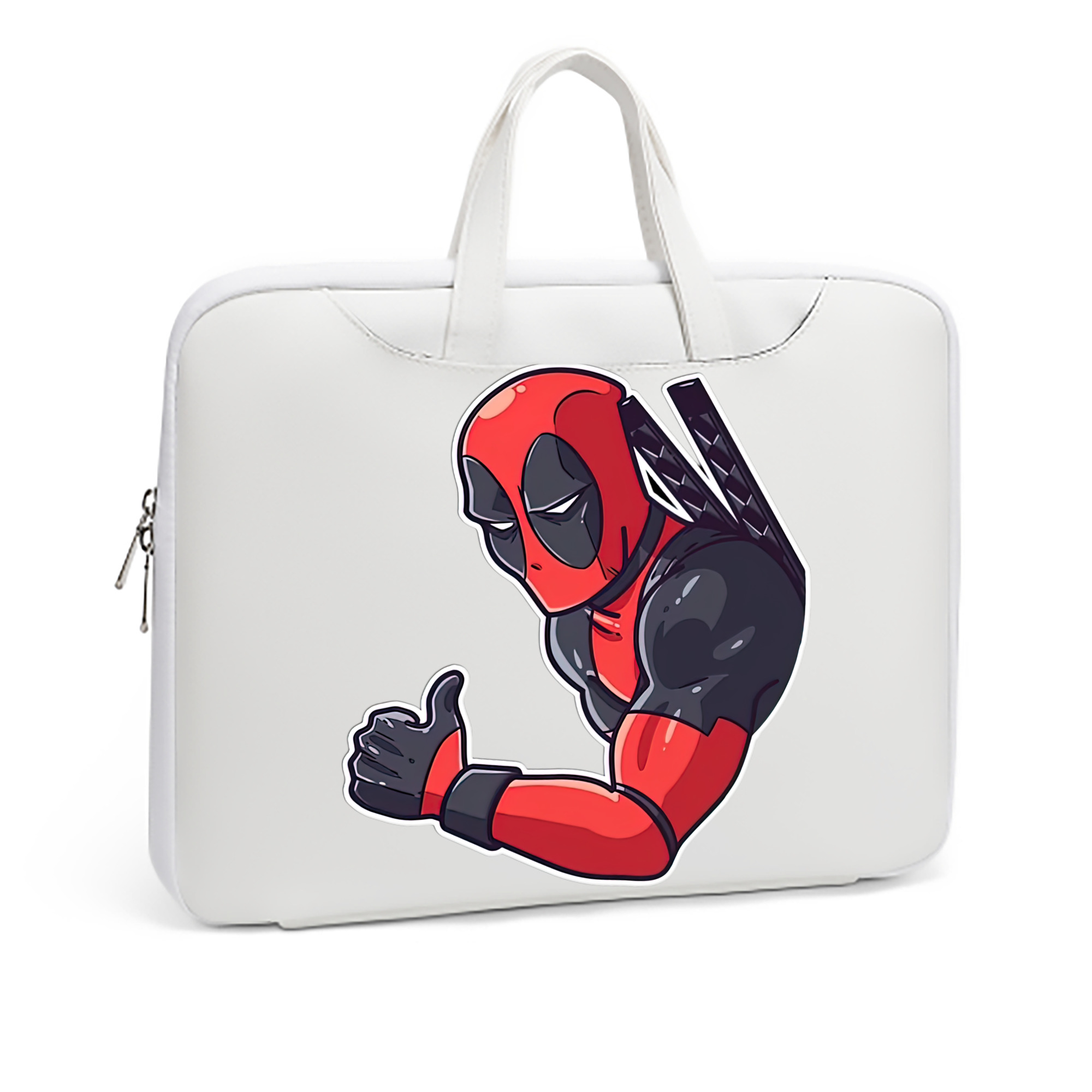 （画像用） Deadpool デッドプール レザーラップトップバッグ　ノートパソコンケース
