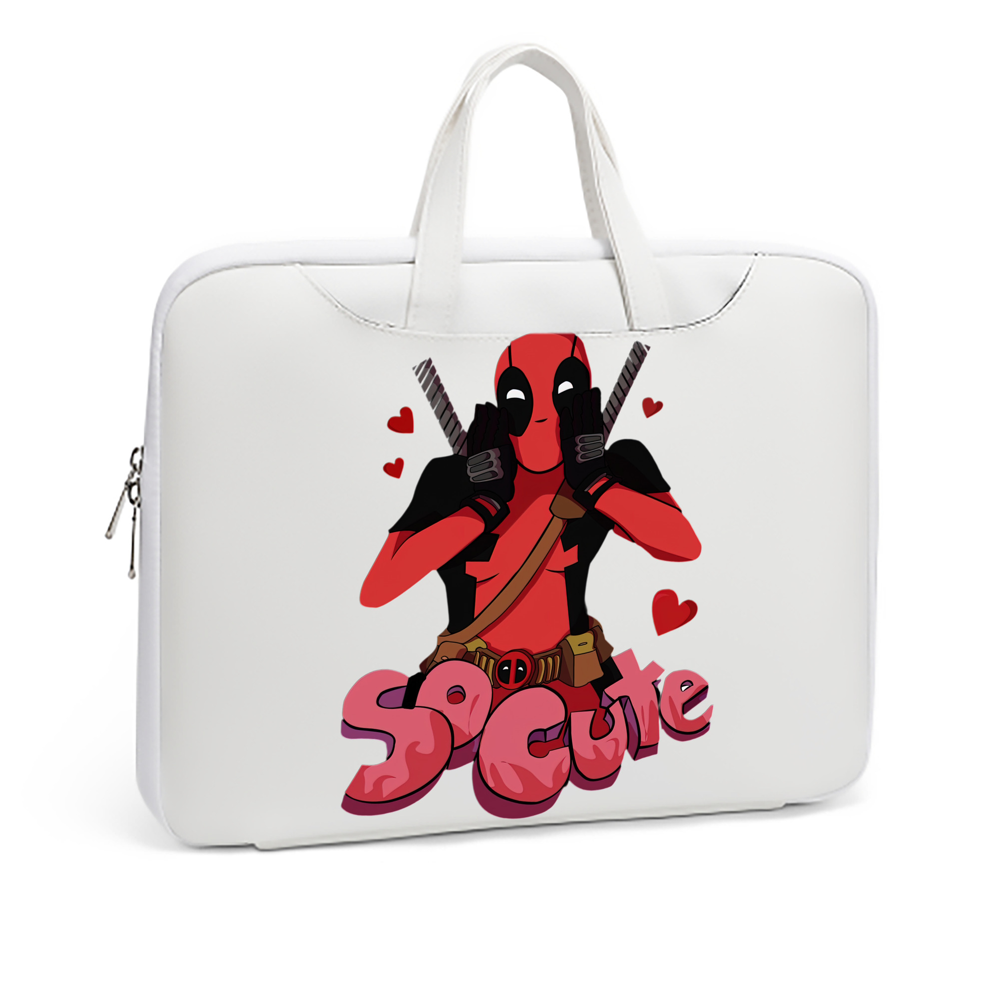 （画像用） Deadpool デッドプール レザーラップトップバッグ　ノートパソコンケース