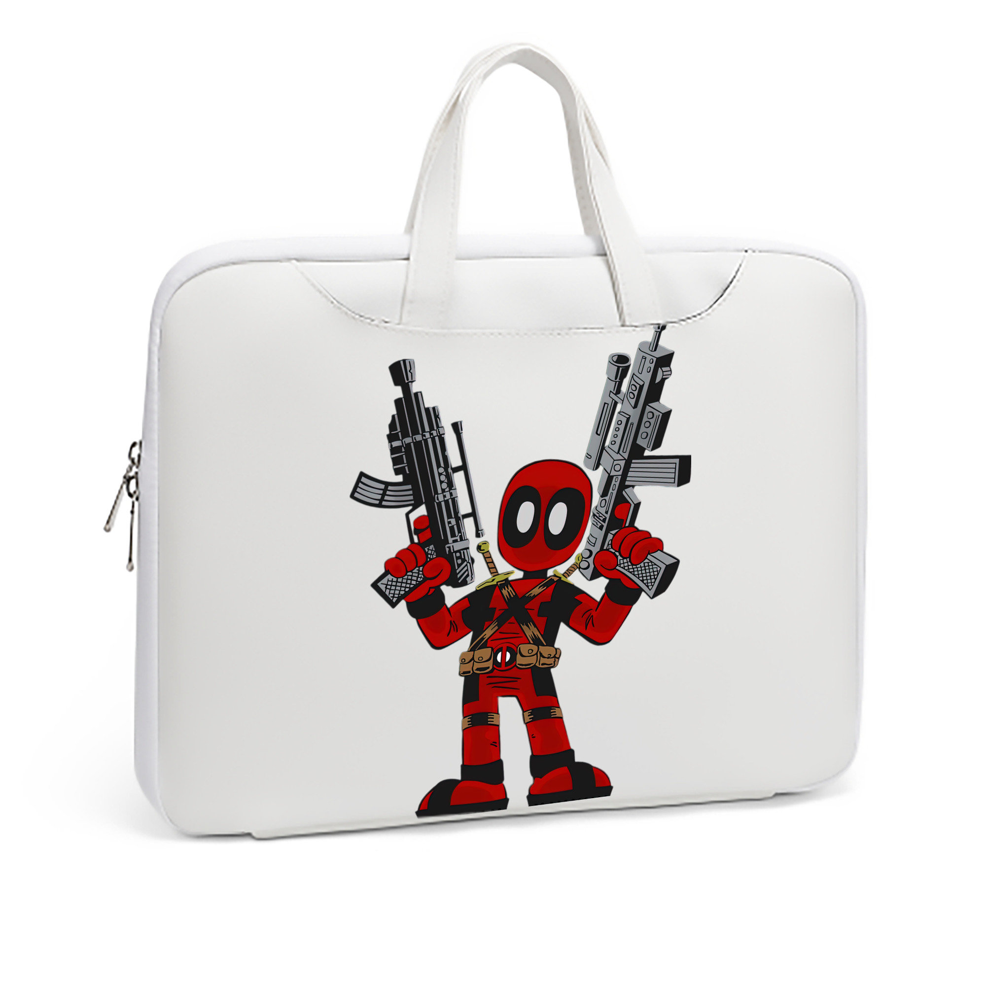 （画像用） Deadpool デッドプール レザーラップトップバッグ　ノートパソコンケース