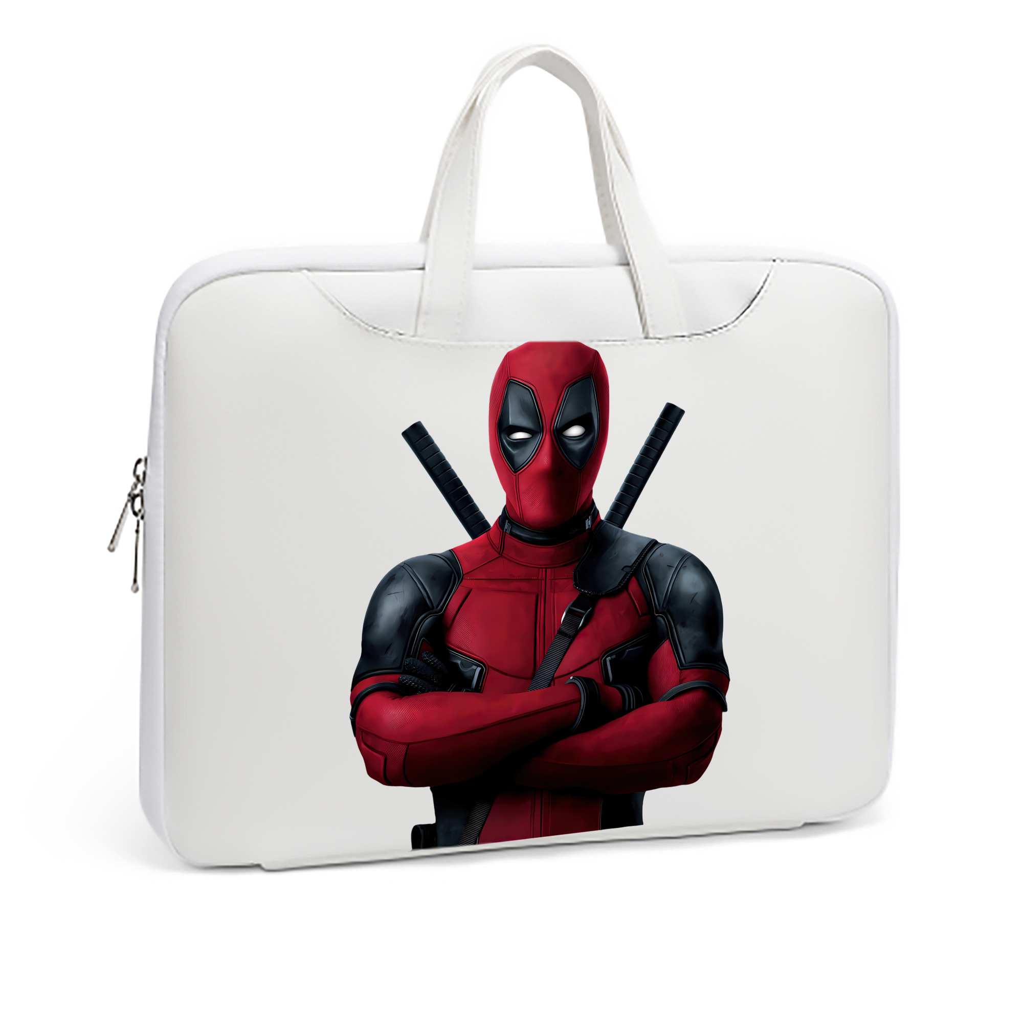 （画像用） Deadpool デッドプール レザーラップトップバッグ　ノートパソコンケース