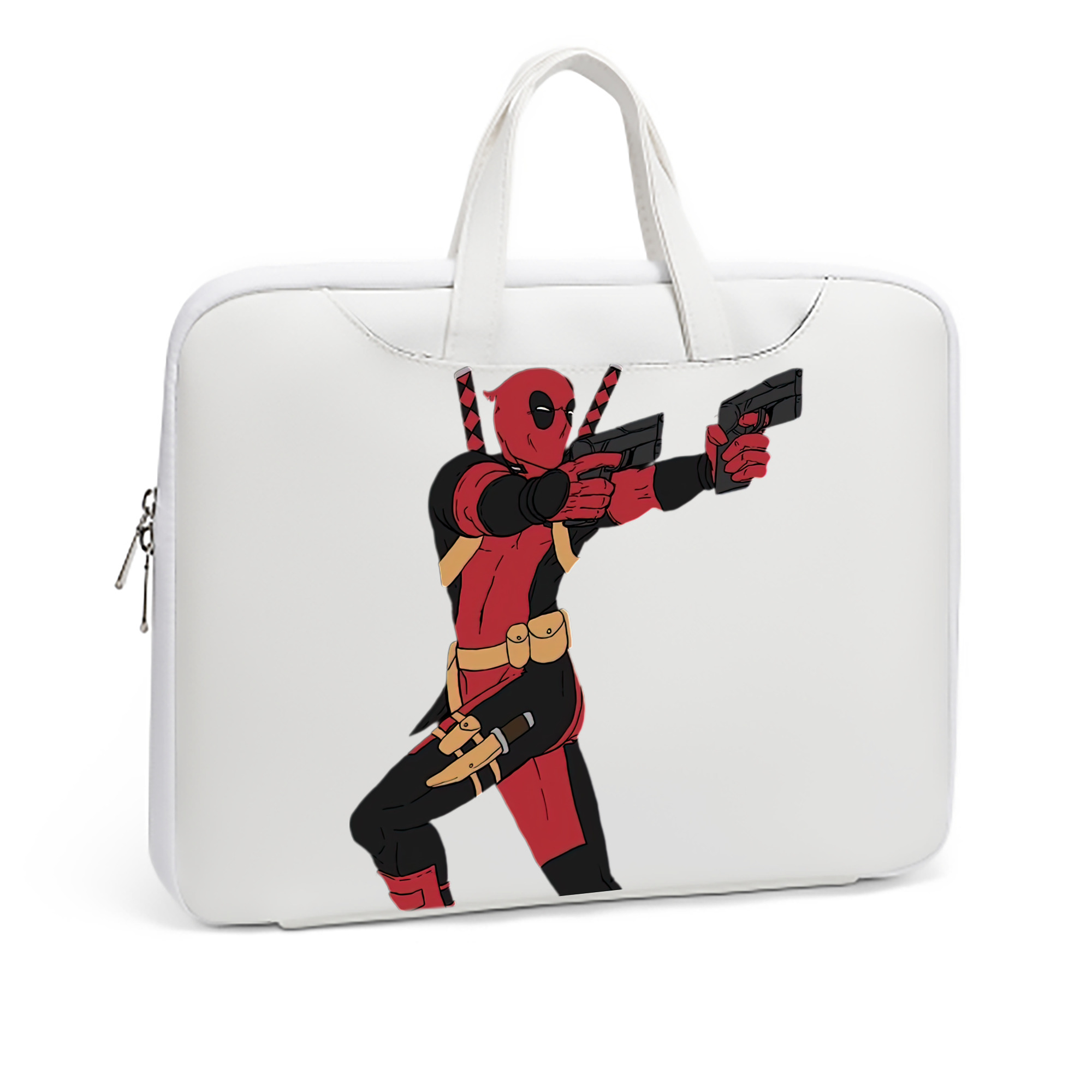 （画像用） Deadpool デッドプール レザーラップトップバッグ　ノートパソコンケース