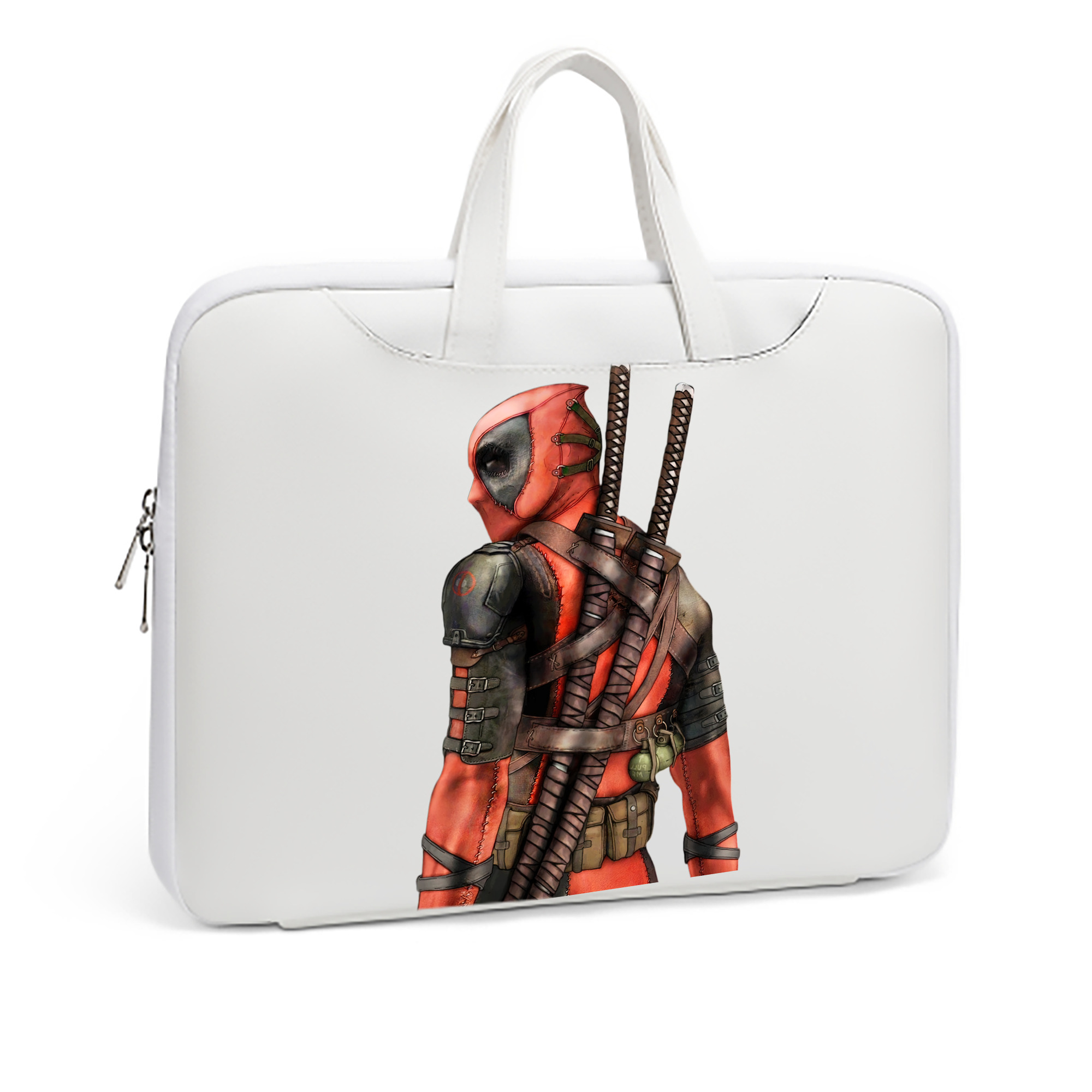 （画像用） Deadpool デッドプール レザーラップトップバッグ　ノートパソコンケース