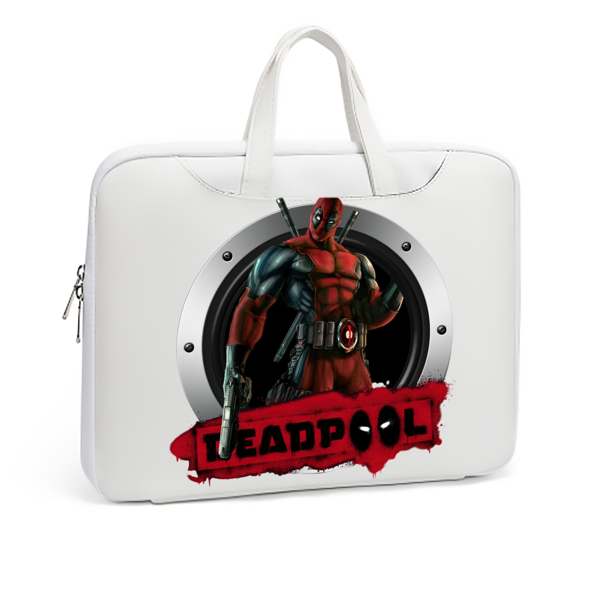 （画像用） Deadpool デッドプール レザーラップトップバッグ　ノートパソコンケース
