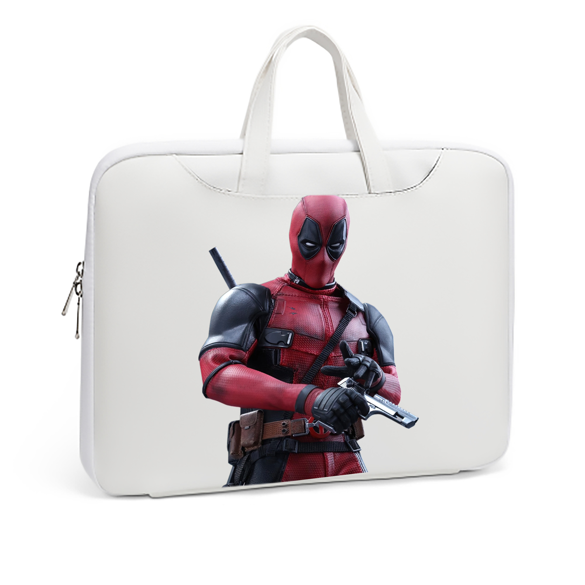 （画像用） Deadpool デッドプール レザーラップトップバッグ　ノートパソコンケース