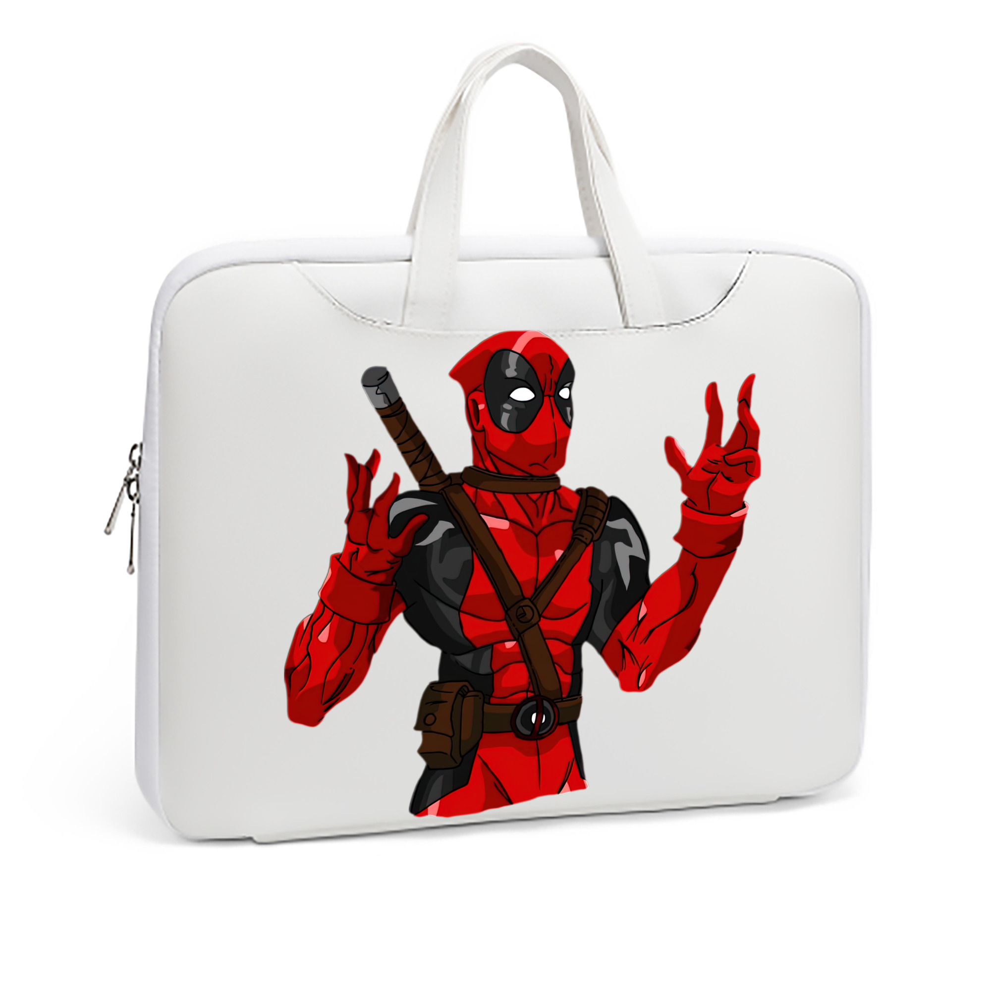 （画像用） Deadpool デッドプール レザーラップトップバッグ　ノートパソコンケース