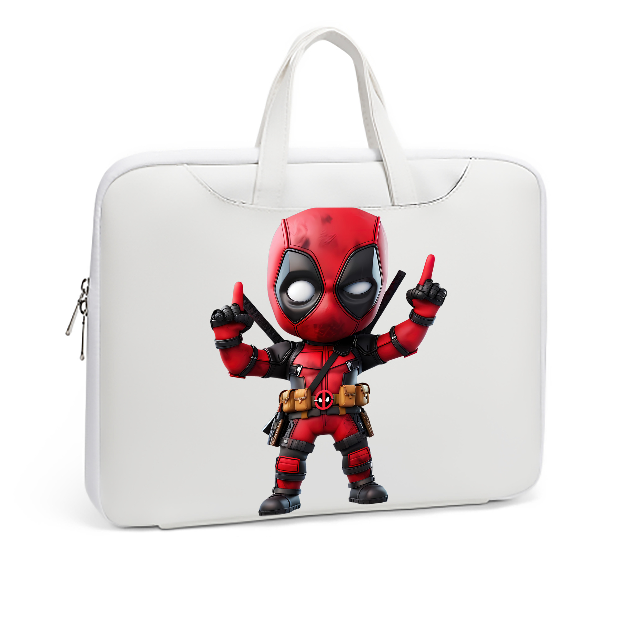 （画像用） Deadpool デッドプール レザーラップトップバッグ　ノートパソコンケース