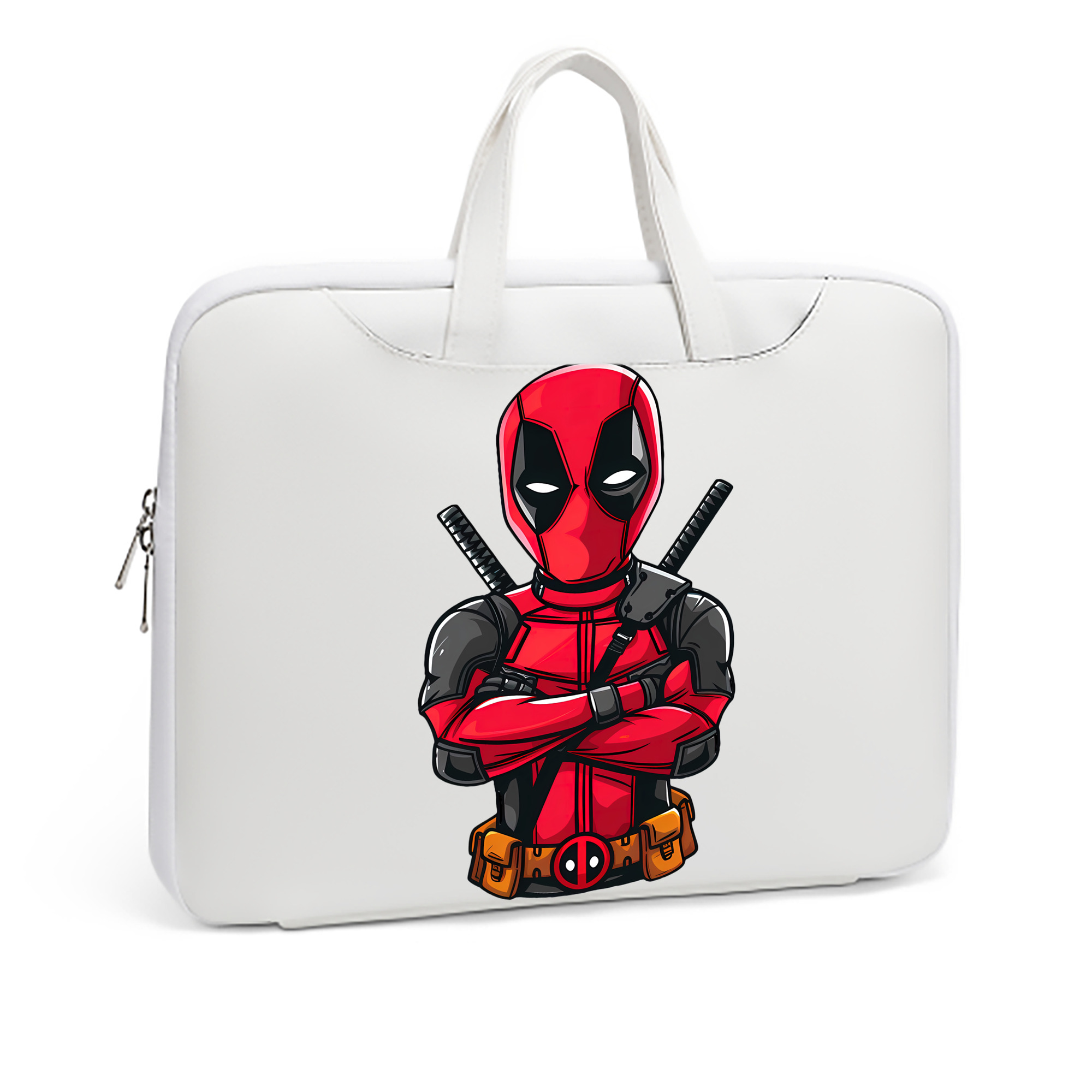 （画像用） Deadpool デッドプール レザーラップトップバッグ　ノートパソコンケース