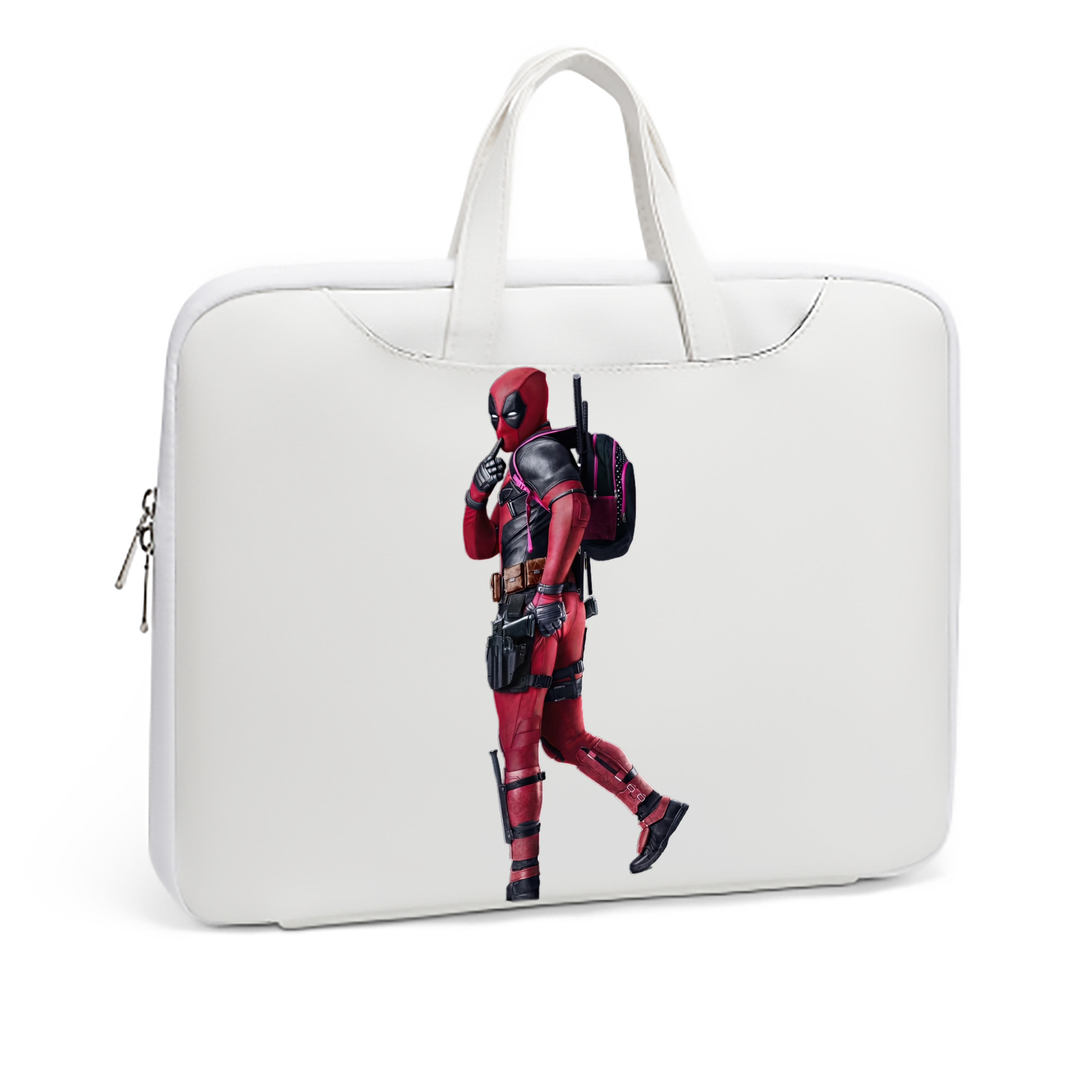 （画像用） Deadpool デッドプール レザーラップトップバッグ　ノートパソコンケース