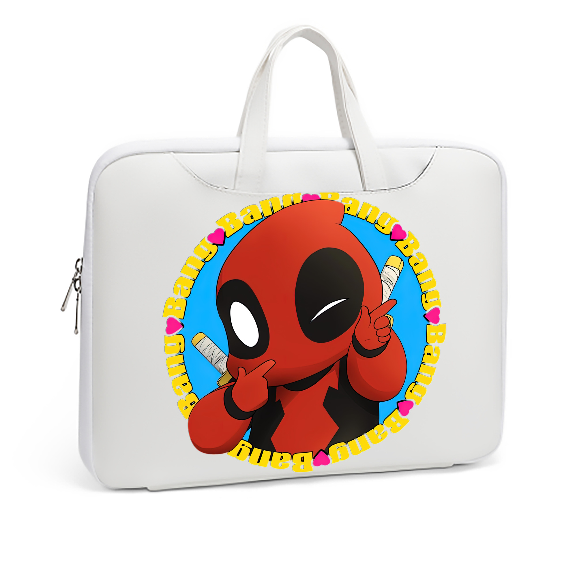 （画像用） Deadpool デッドプール レザーラップトップバッグ　ノートパソコンケース