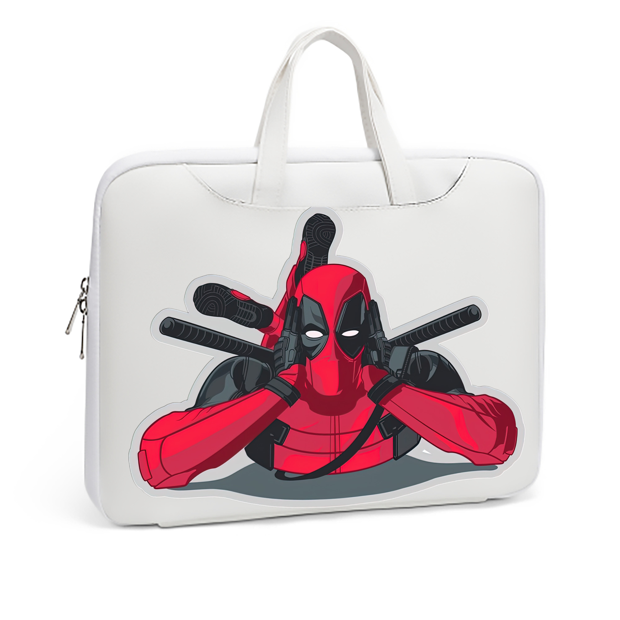 （画像用） Deadpool デッドプール レザーラップトップバッグ　ノートパソコンケース