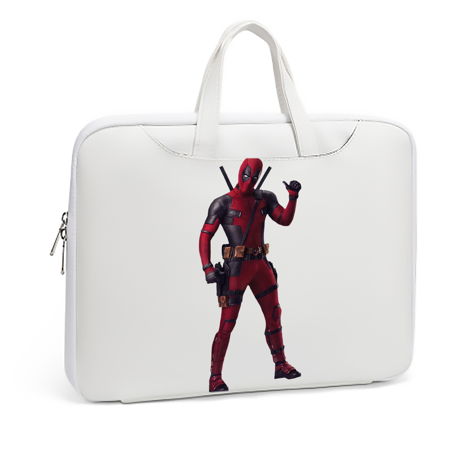 （画像用） Deadpool デッドプール レザーラップトップバッグ　ノートパソコンケース