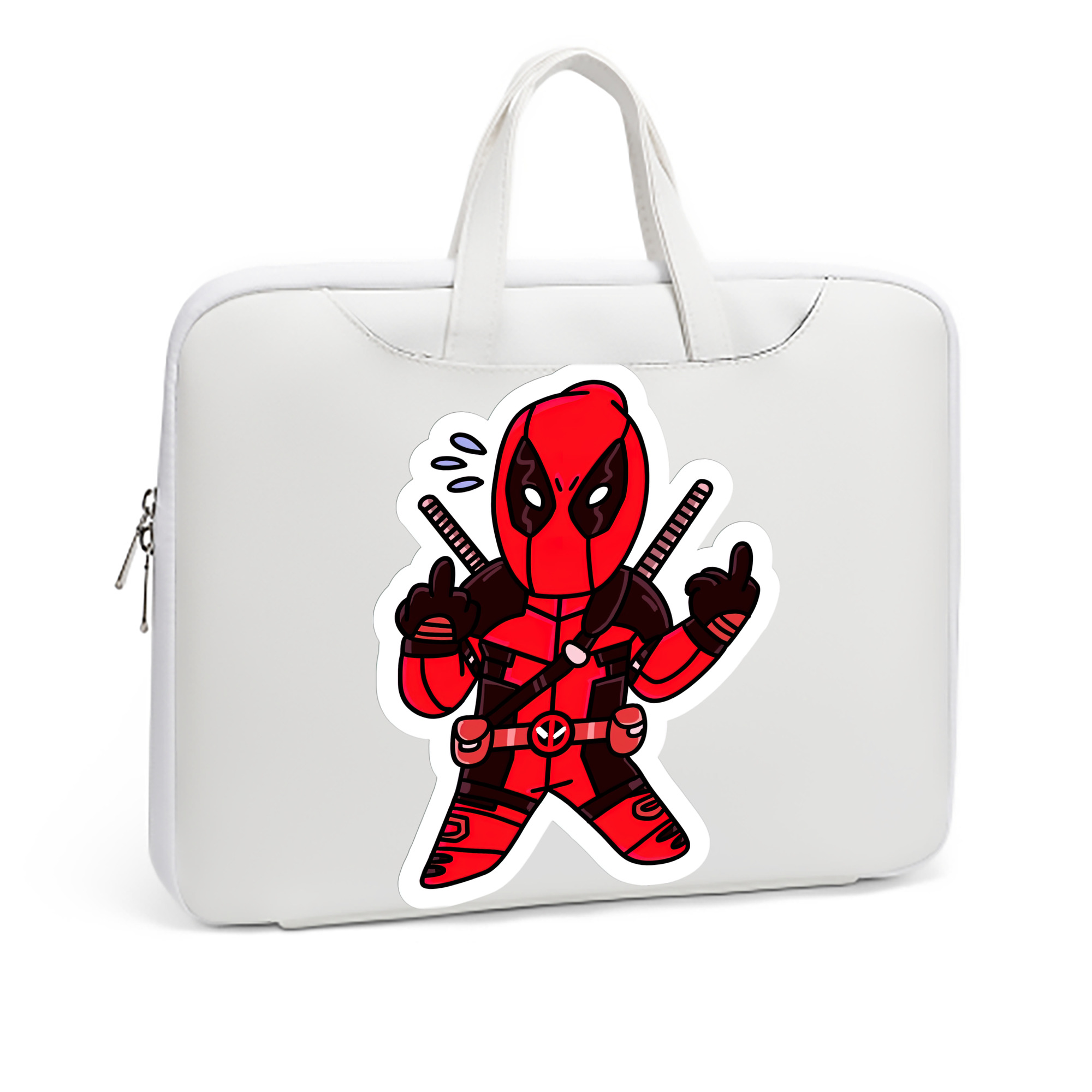 （画像用） Deadpool デッドプール レザーラップトップバッグ　ノートパソコンケース