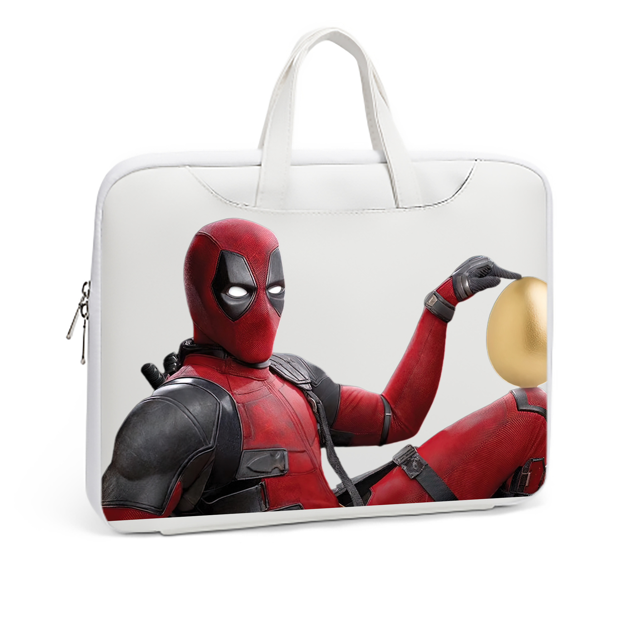 （画像用） Deadpool デッドプール レザーラップトップバッグ　ノートパソコンケース