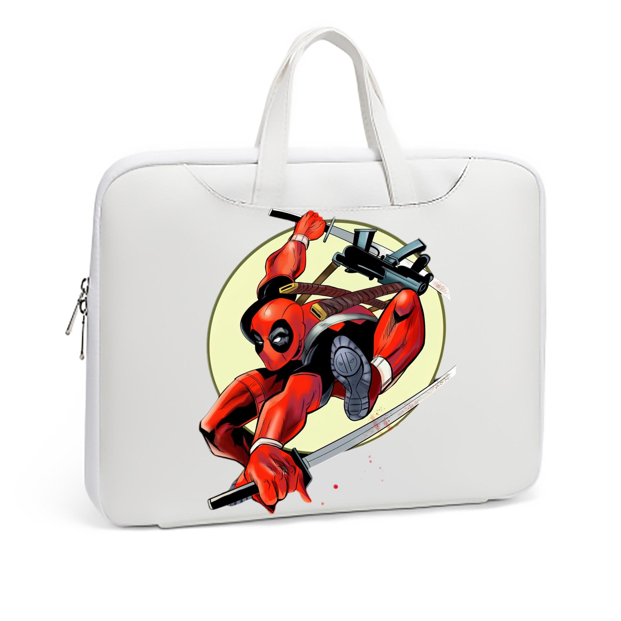 （画像用） Deadpool デッドプール レザーラップトップバッグ　ノートパソコンケース