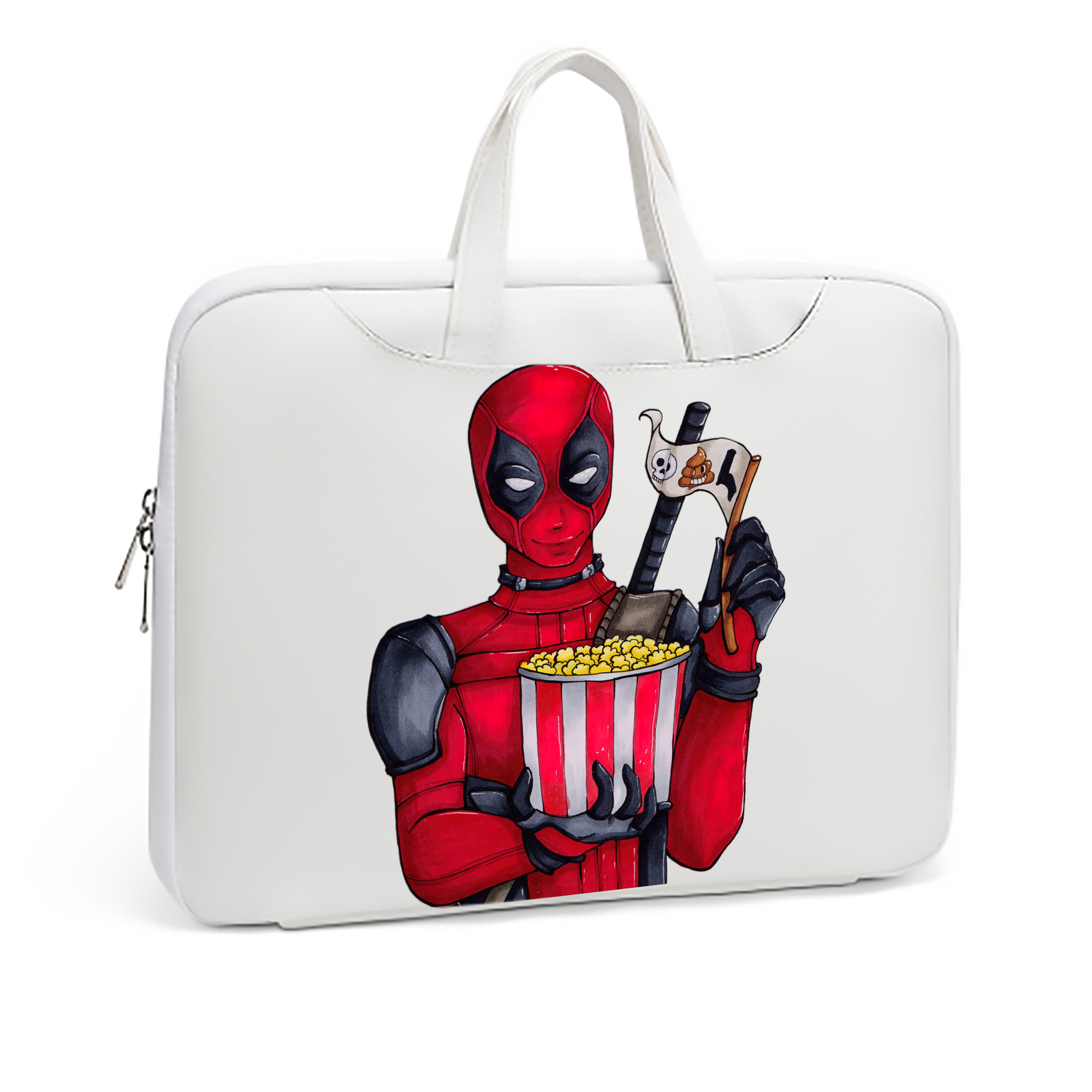 （画像用） Deadpool デッドプール レザーラップトップバッグ　ノートパソコンケース