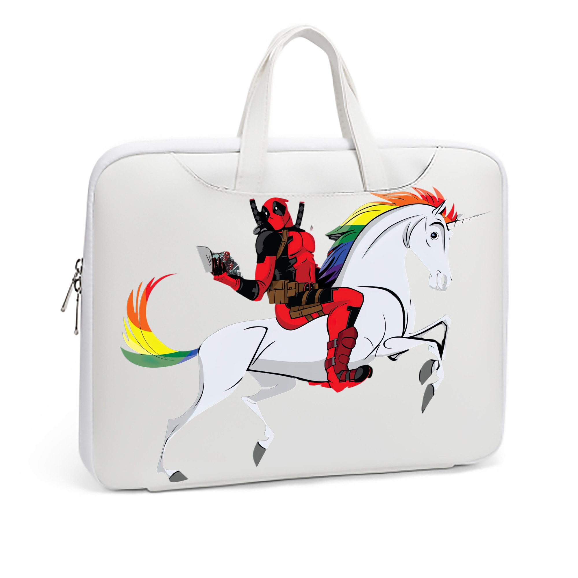（画像用） Deadpool デッドプール レザーラップトップバッグ　ノートパソコンケース