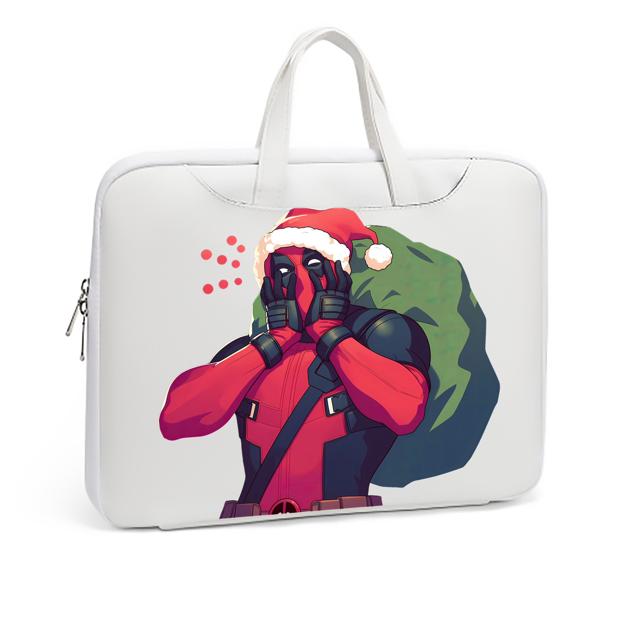 （画像用） Deadpool デッドプール レザーラップトップバッグ　ノートパソコンケース